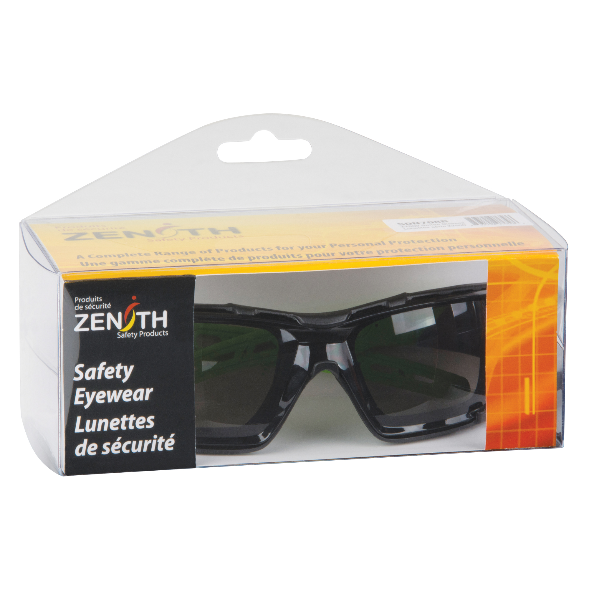 Lunettes de sécurité série Z2500, Lentille Grise/fumée, Anti-égratignures, ANSI Z87+/Répond ou surpasse la norme CSA Z94.3
