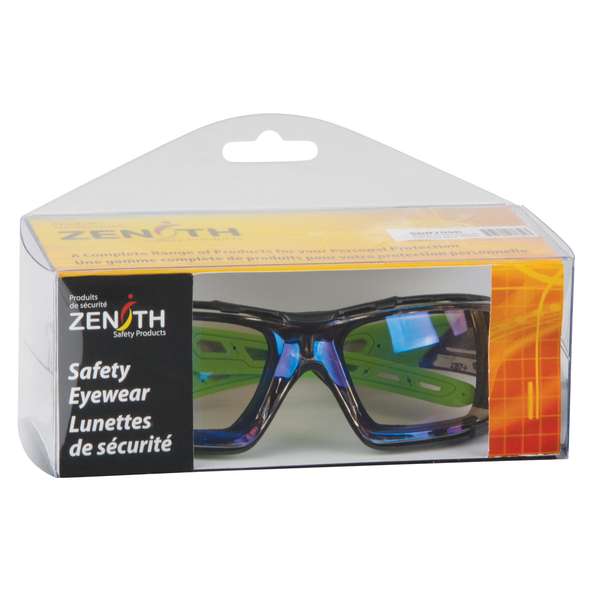 Lunettes de sécurité série Z2500, Lentille Miroir intérieur/extérieur, Anti-égratignures, ANSI Z87+/Répond ou surpasse la norme CSA Z94.3