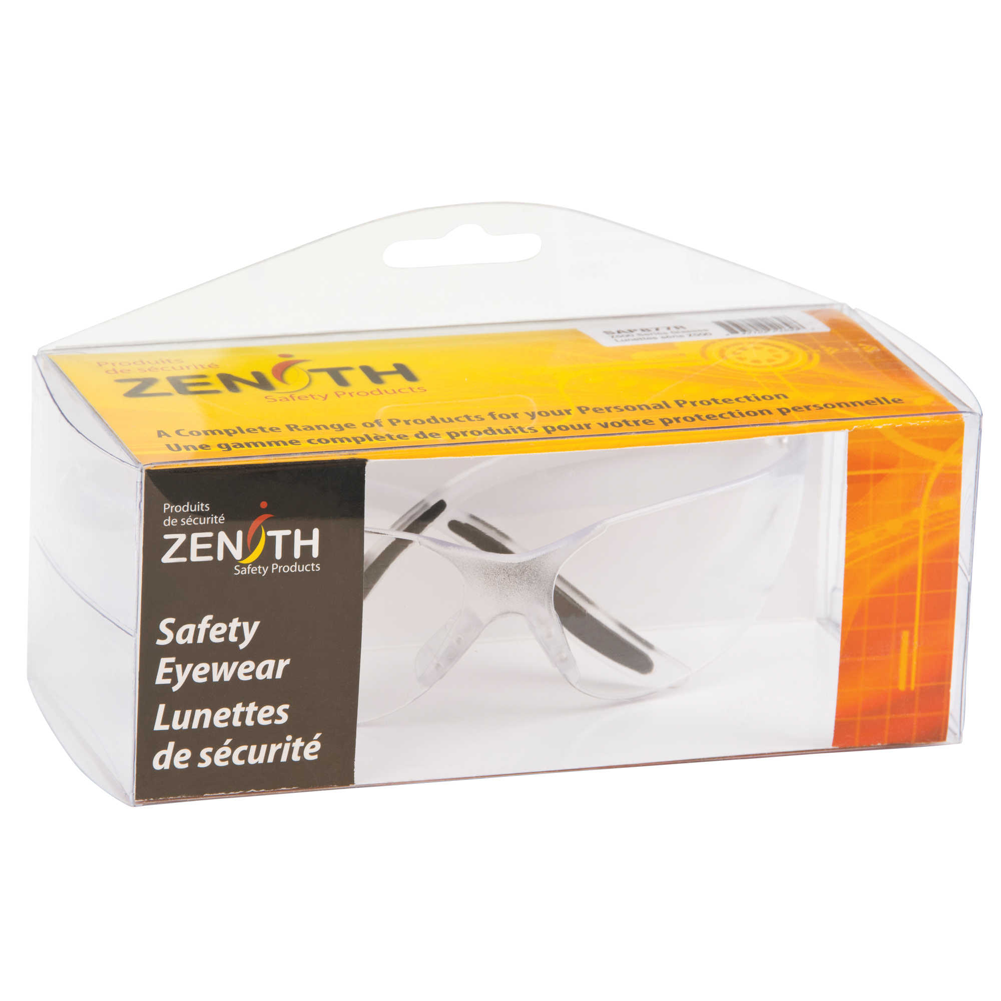Lunettes de sécurité série Z500, Lentille Transparent, Anti-égratignures, Répond ou surpasse la norme CSA Z94.3