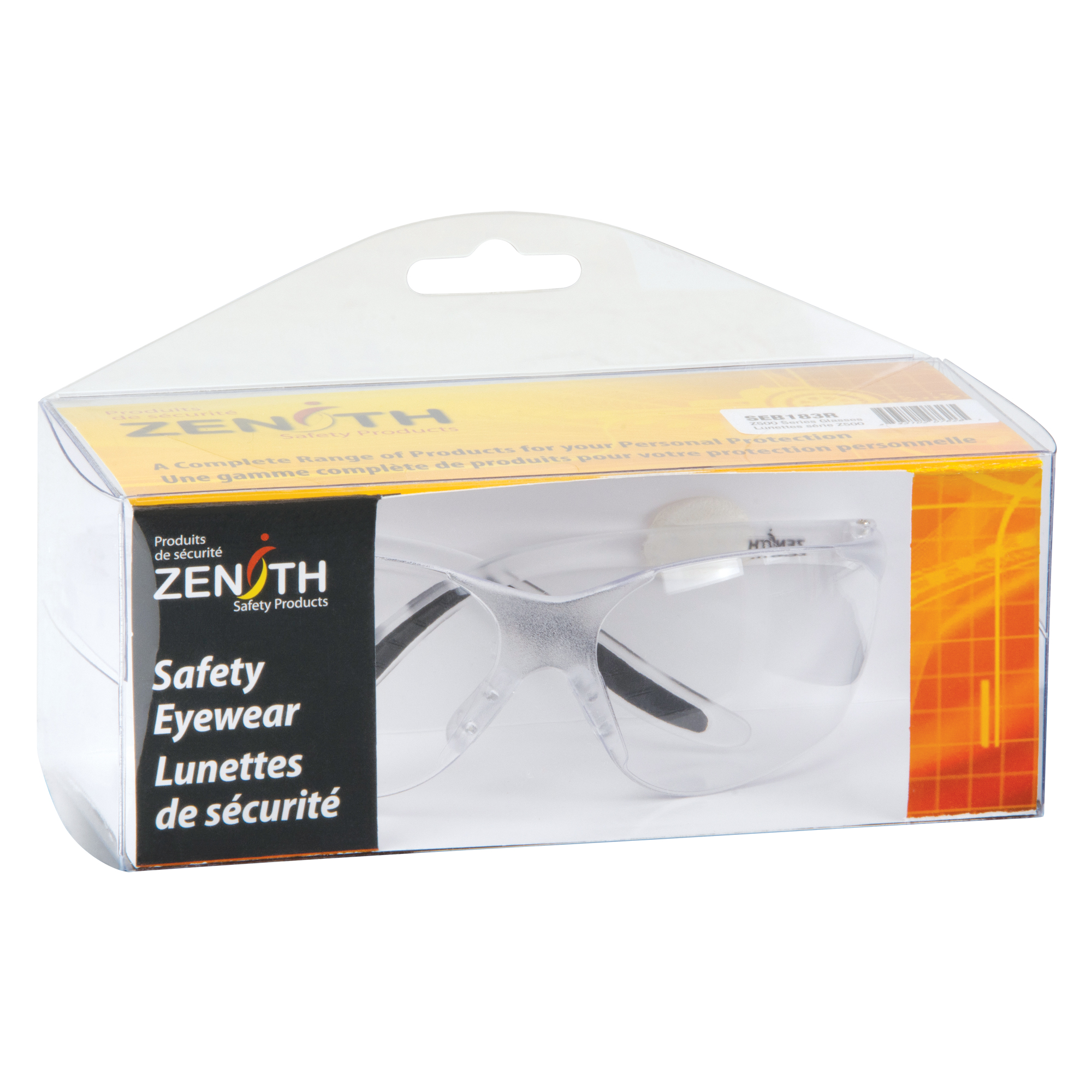 Lunettes de sécurité série Z500, Lentille Transparent, Antibuée/Anti-égratignures, Répond ou surpasse la norme CSA Z94.3