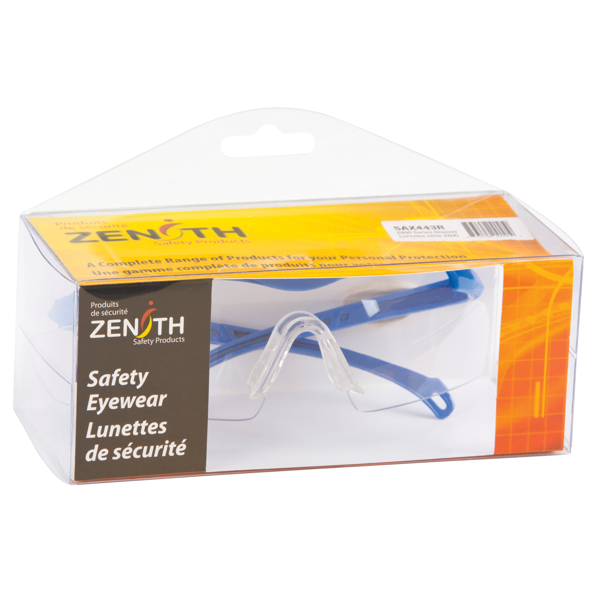 Lunettes de sécurité série Z800, Lentille Transparent, Anti-égratignures, Répond ou surpasse la norme CSA Z94.3