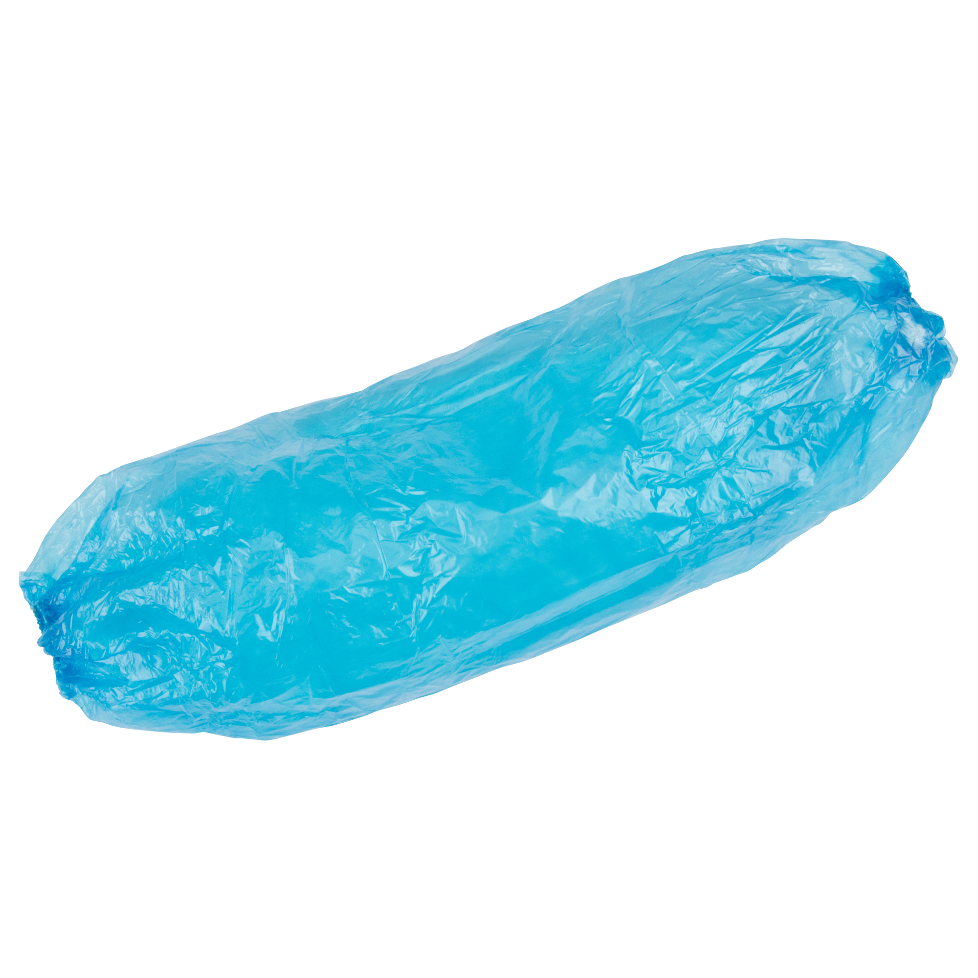 Manchettes jetables, Longueur de 18", Polyéthylène, Bleu