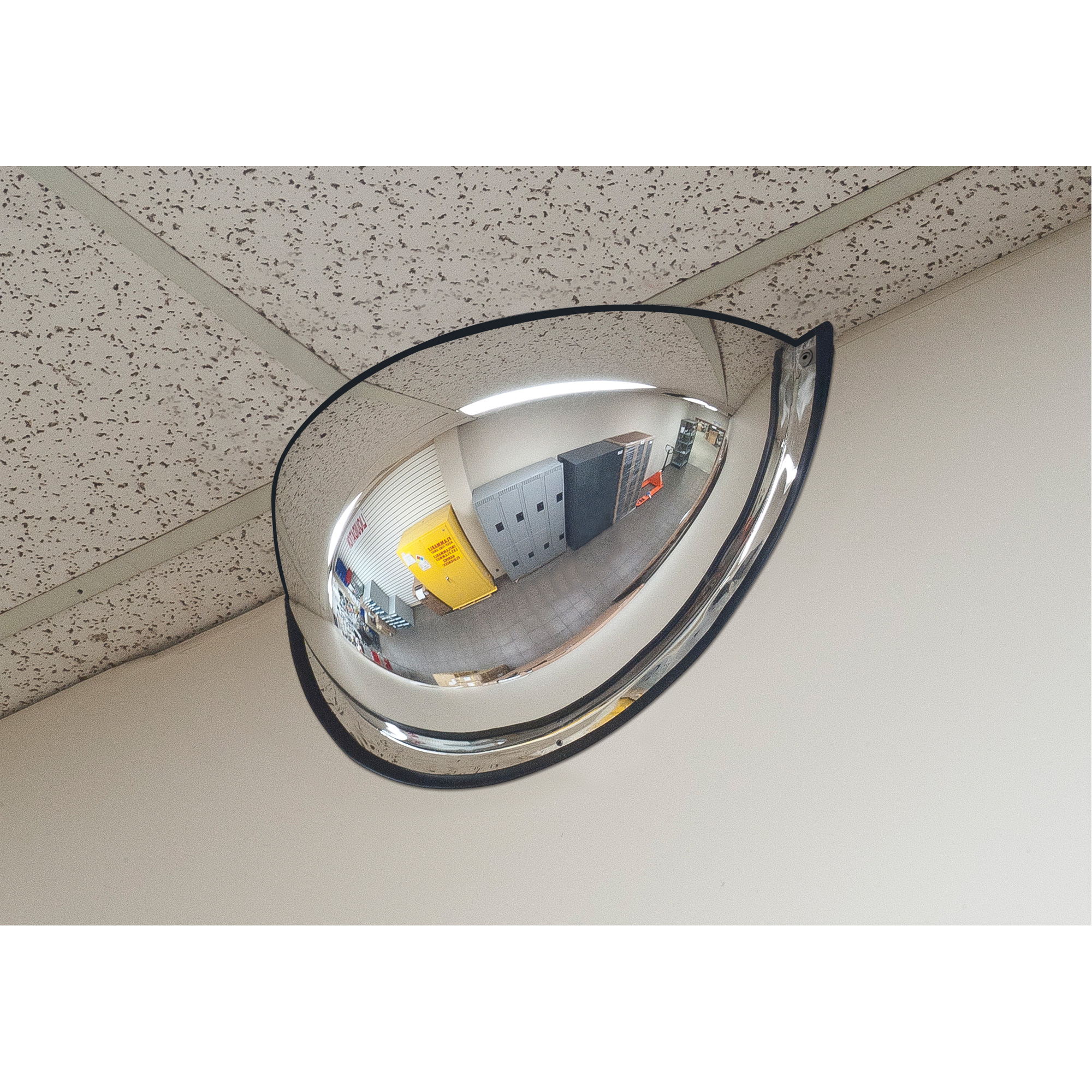 Miroir en dôme 180°, Demi-dôme, Dessus ouvert, Diamètre 24"