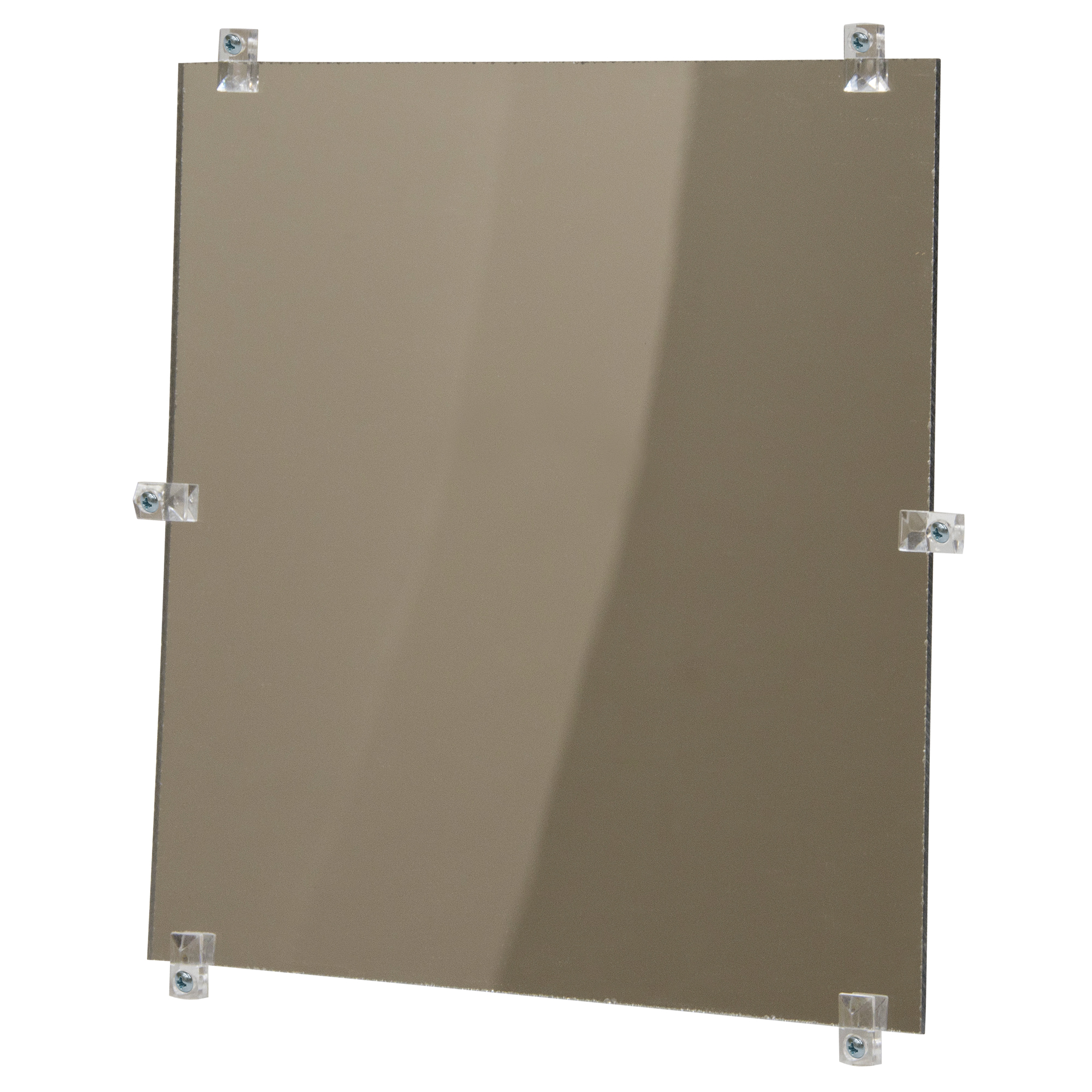 Miroir plat, 12" ha x 12" la, Non encadré