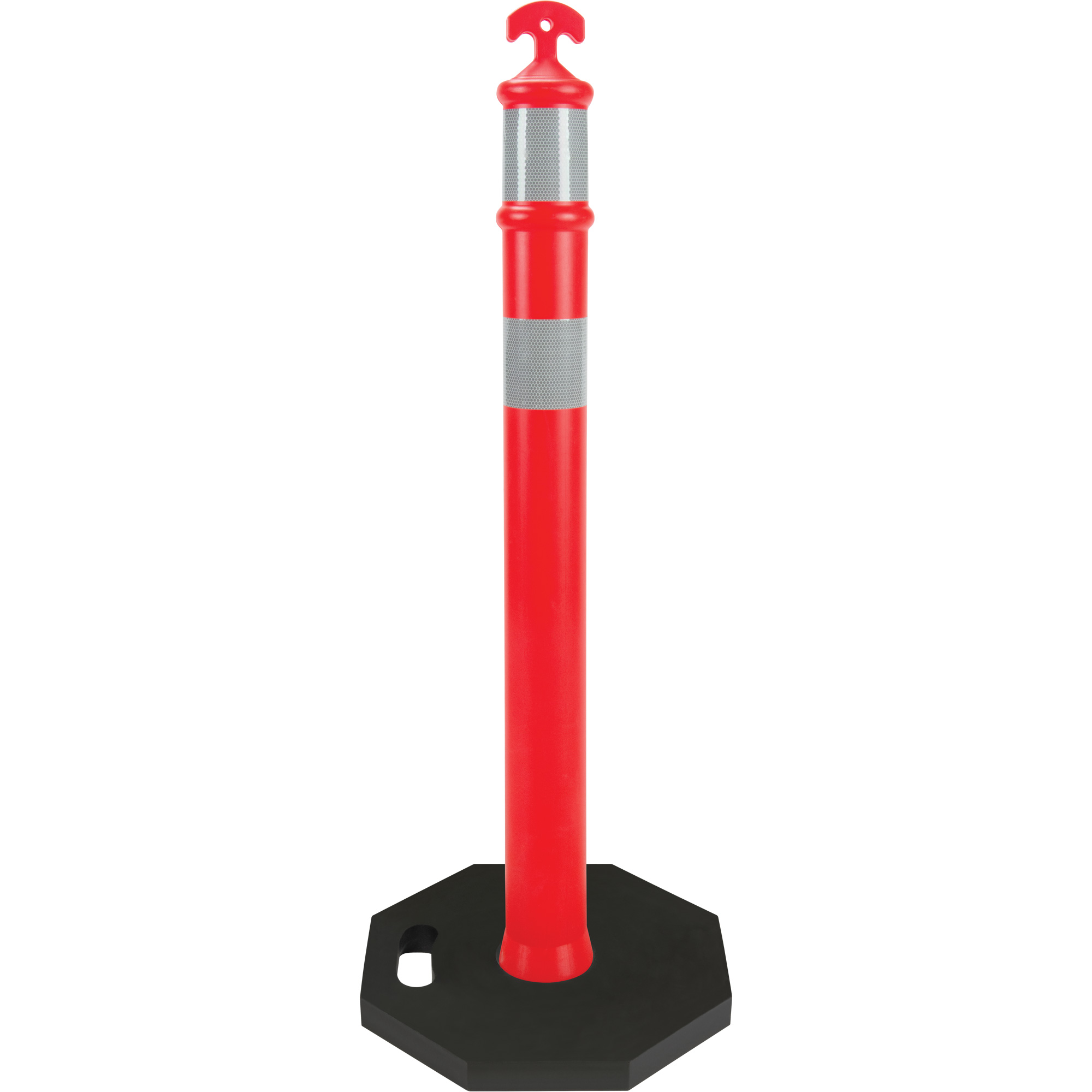 Poteau délinéateur haute visibilité, 42" h, Orange