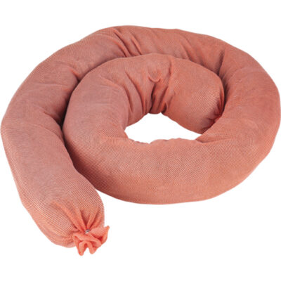 Remblais tubulaires absorbants, Matières dangereuses, Absorption 40 gal., 3" la x 4' lo, Pqt de 25