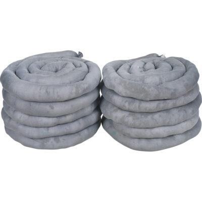 Remblais tubulaires absorbants, Universel, Absorption 40 gal., 3" la x 10' lo, Pqt de 10