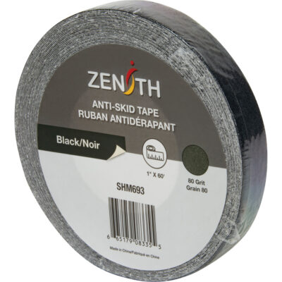 Ruban antidérapant, 1" x 60', Noir