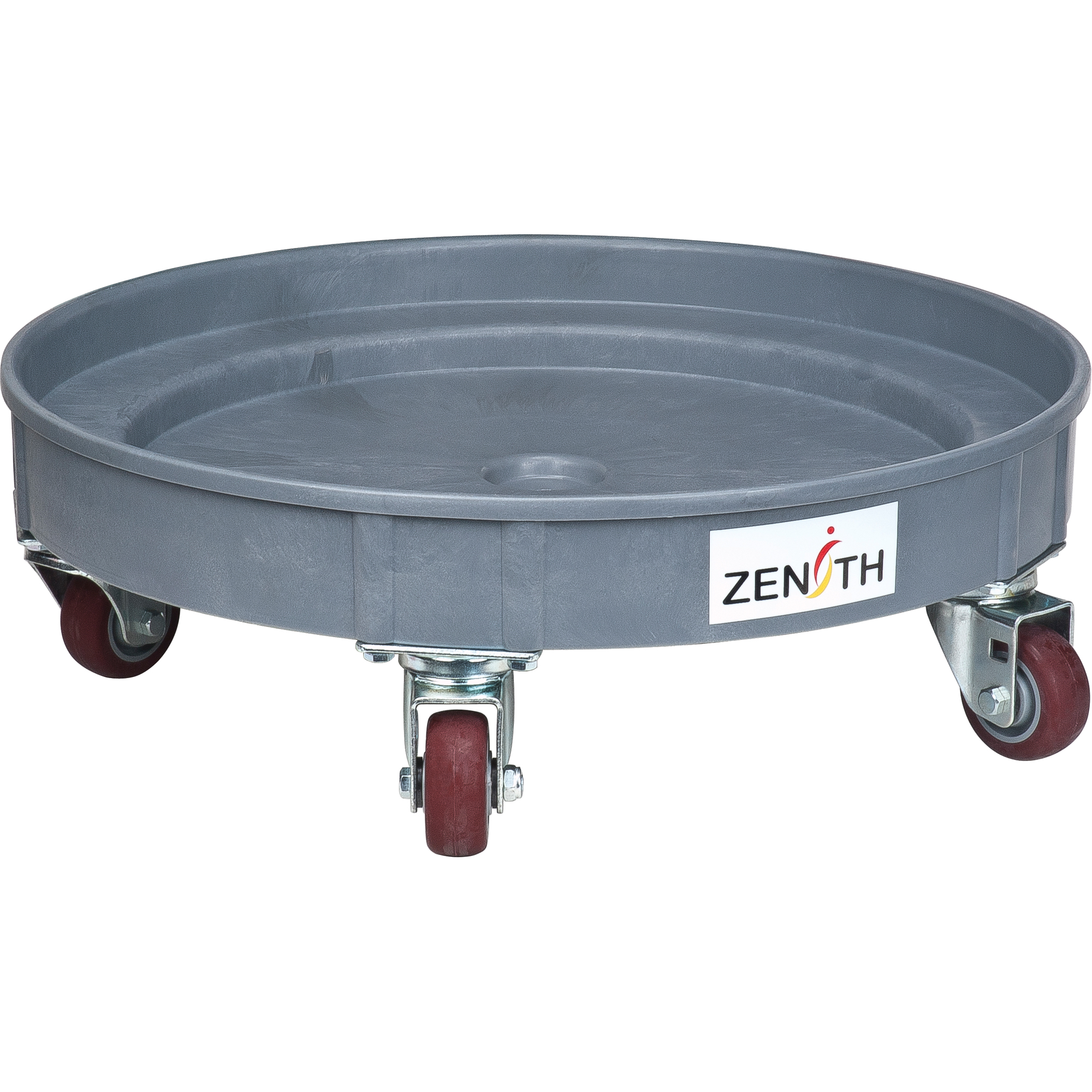 Socle roulant pour baril de confinement des fuites, 24,25" dia. X 7,625" h, Cap. de déversement 1,5 gal. US