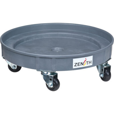 Socle roulant pour baril de confinement des fuites, 24,25" dia. X 7,625" h, Cap. de déversement 1,5 gal. US