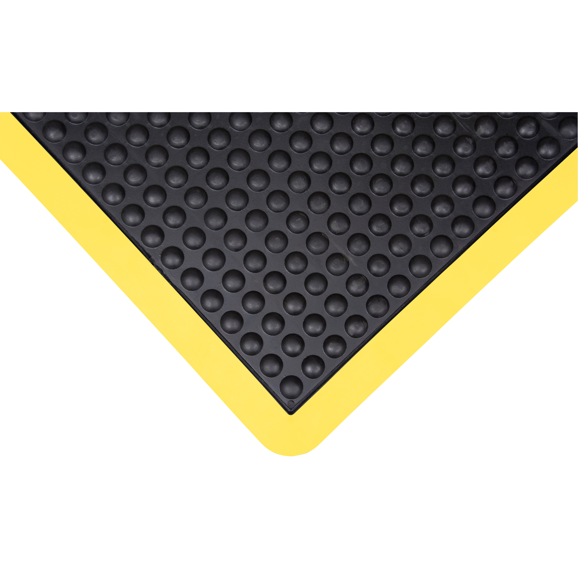 Tapis antifatigue en dôme, À bulles, 2' x 3' x 1/2", Noir, Caoutchouc