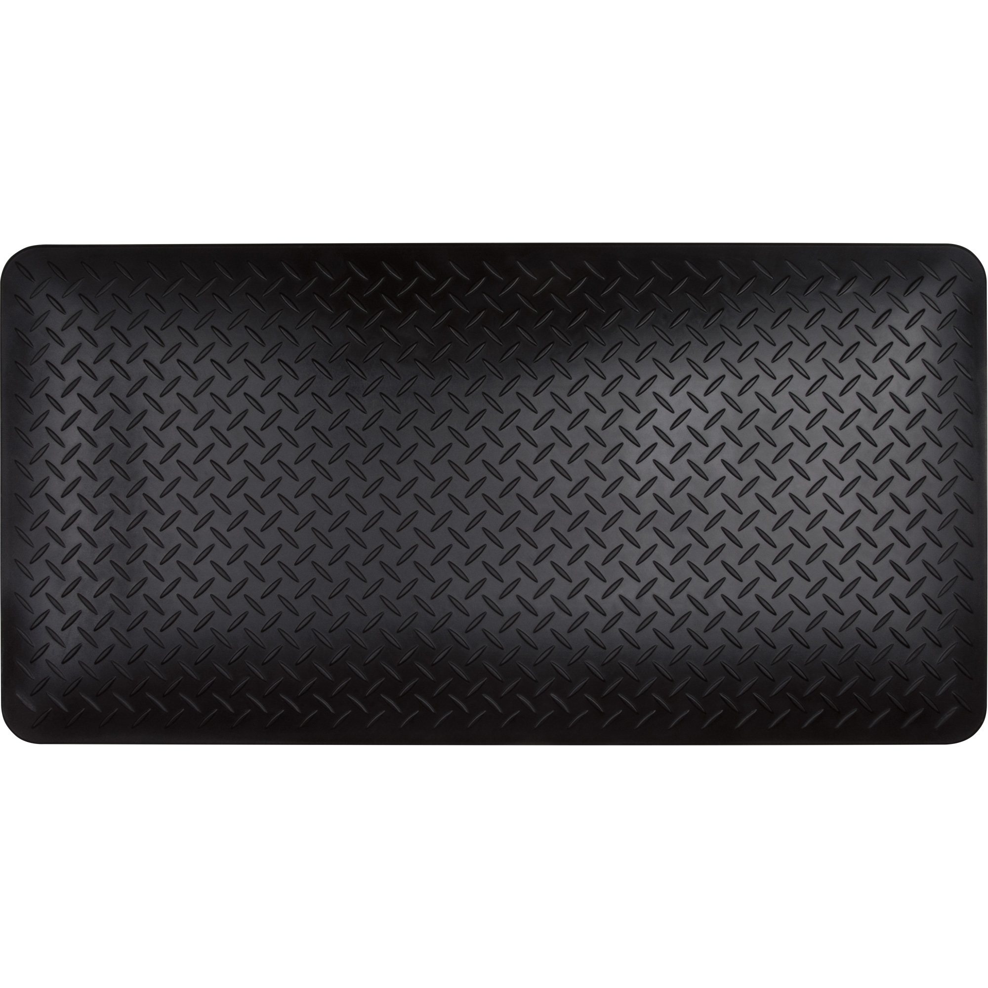 Tapis antifatigue, Losange, 1-2/3' x 3-1/4' x 3/4", Noir, Polyuréthane
