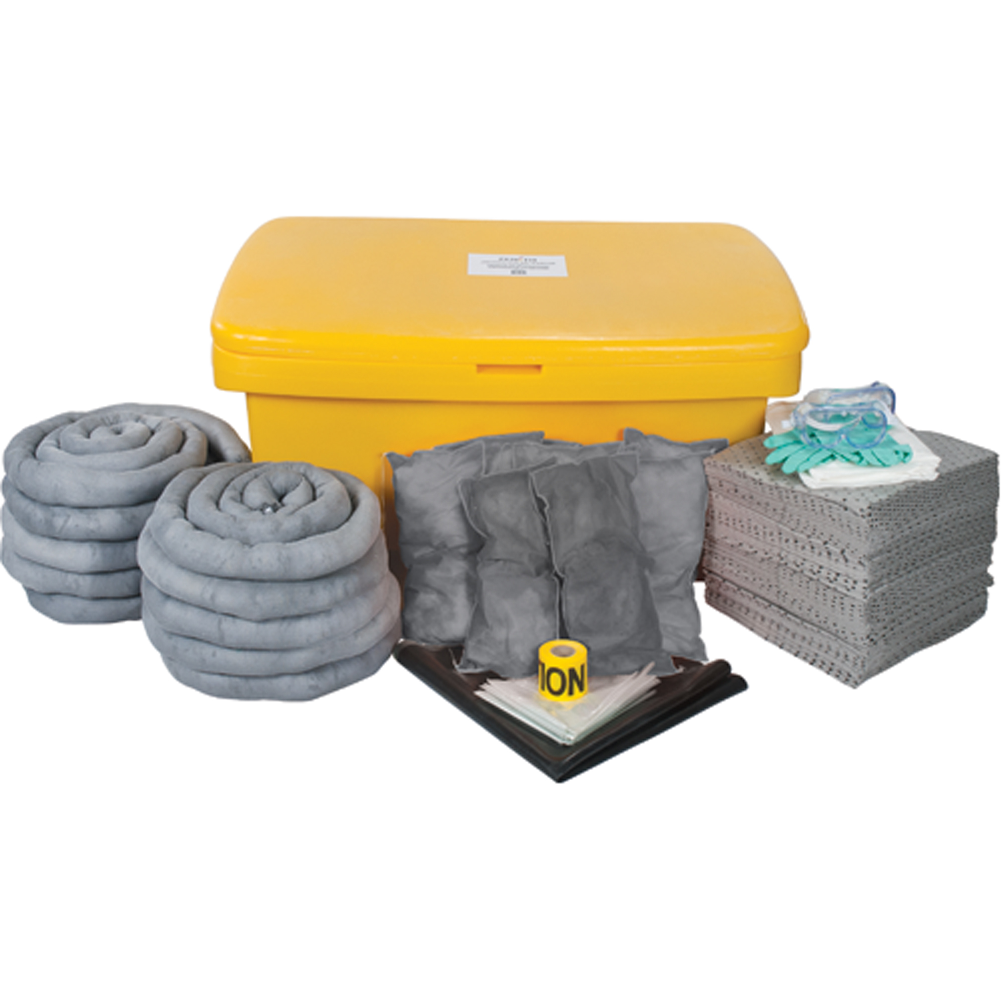 Trousse de déversements à grande capacité de première qualité, Universel, Bac, Absorbance de 97 gal. US