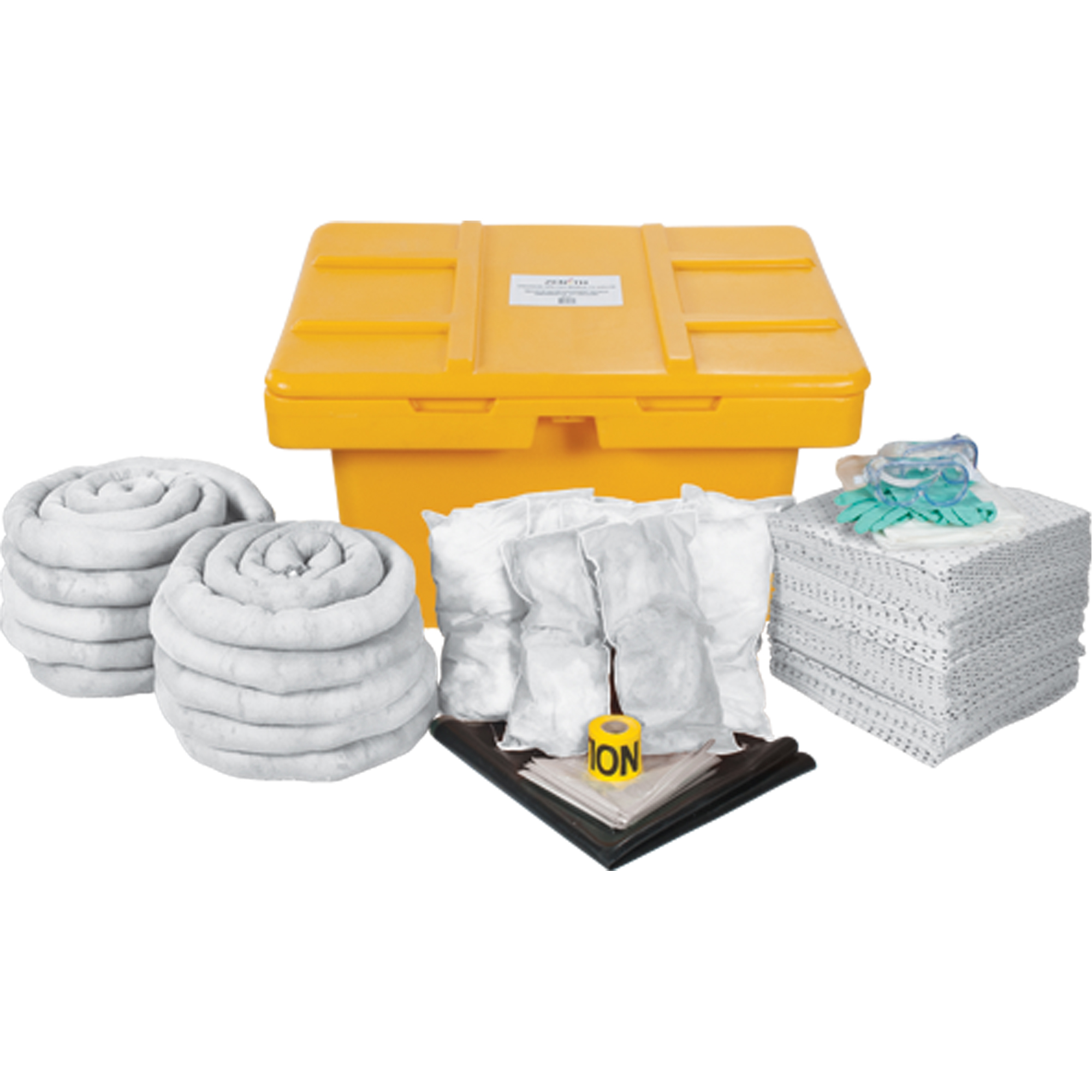 Trousse de lutte contre les déversements de première qualité, Huile seulement, Coffre, Absorbance de 97 gal. US