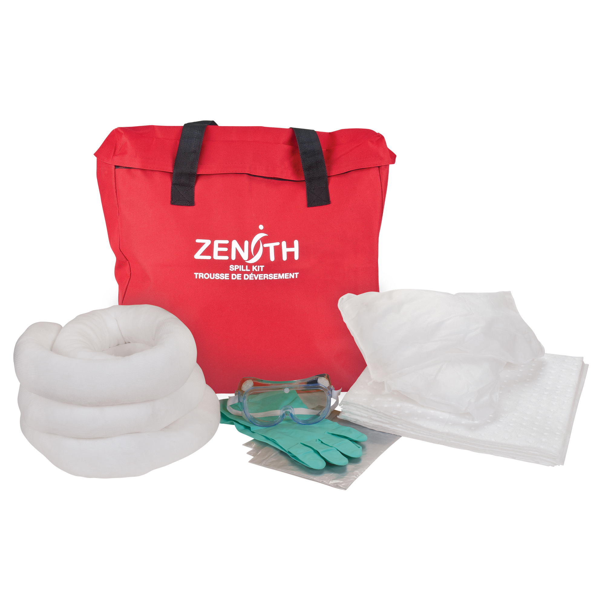 Trousse de lutte contre les déversements de première qualité pour camion, Huile seulement, Sac, Absorbance de 10 gal. US