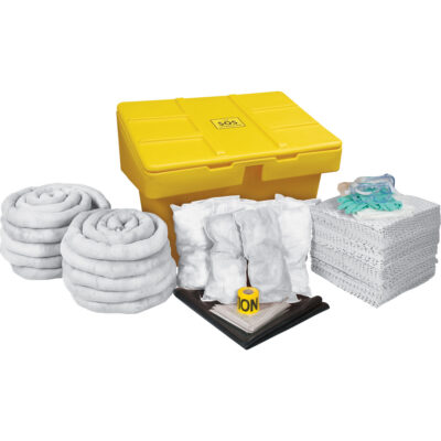 Trousse de lutte contre les déversements, Huile seulement, Coffre, Absorbance de 97 gal. US