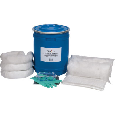 Trousse de lutte contre les déversements pour camion, Huile seulement, Baril, Absorbance de 10 gal. US