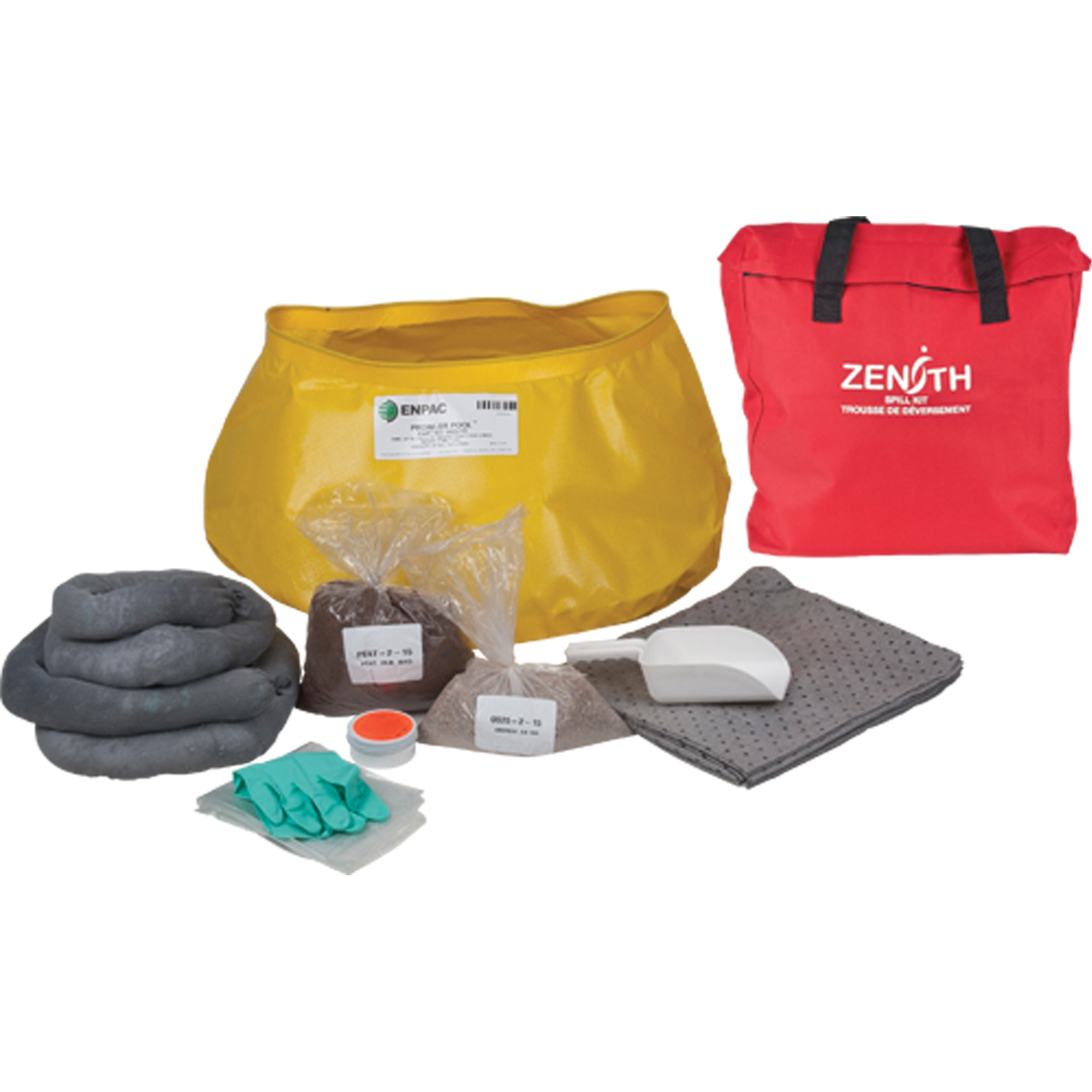 Trousse de lutte contre les déversements pour l'ouest du canada, Universel, Sac, Absorbance de 17 gal. US