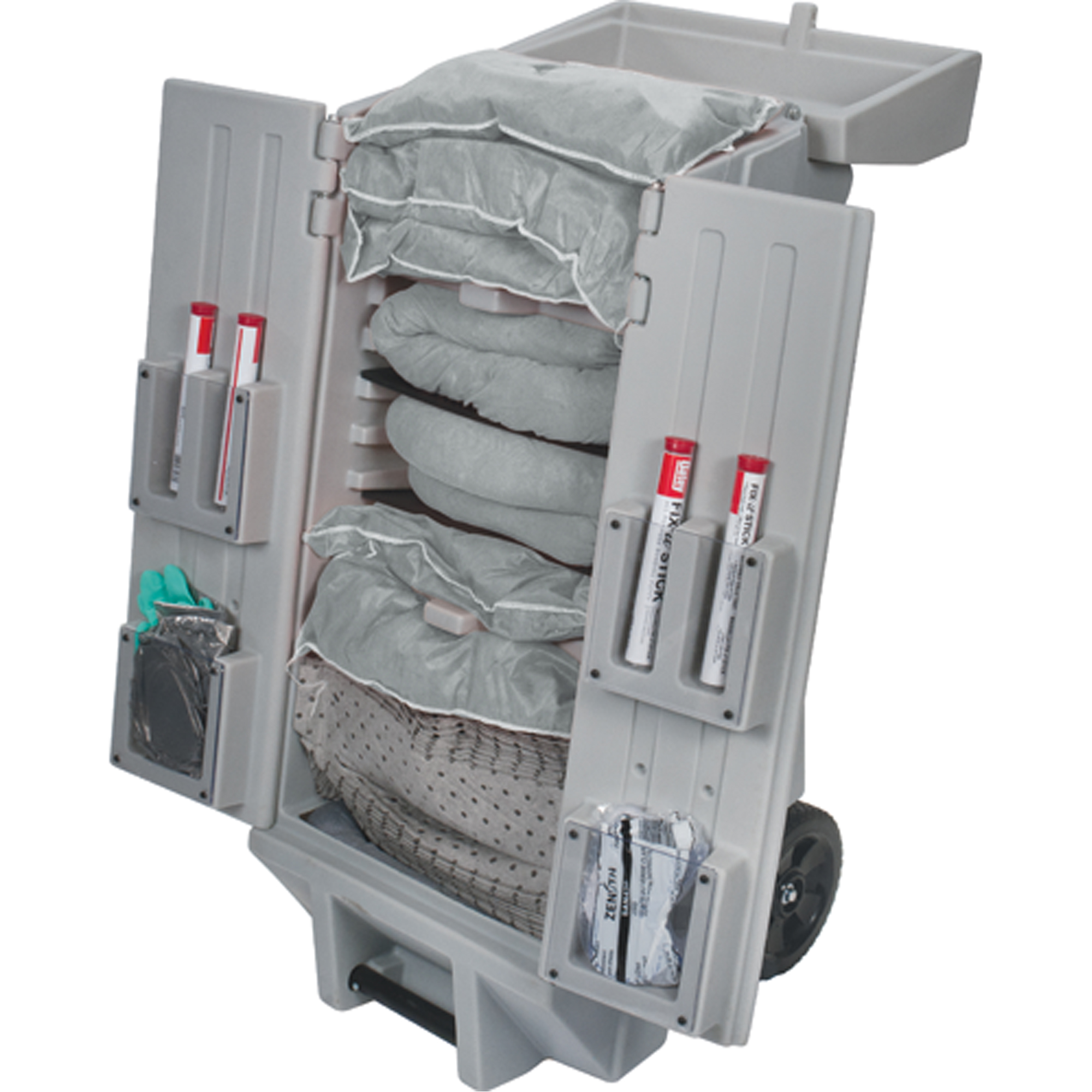 Trousse de lutte contre les déversements Tool Kaddie, Universel, Chariot, Absorbance de 30 gal. US