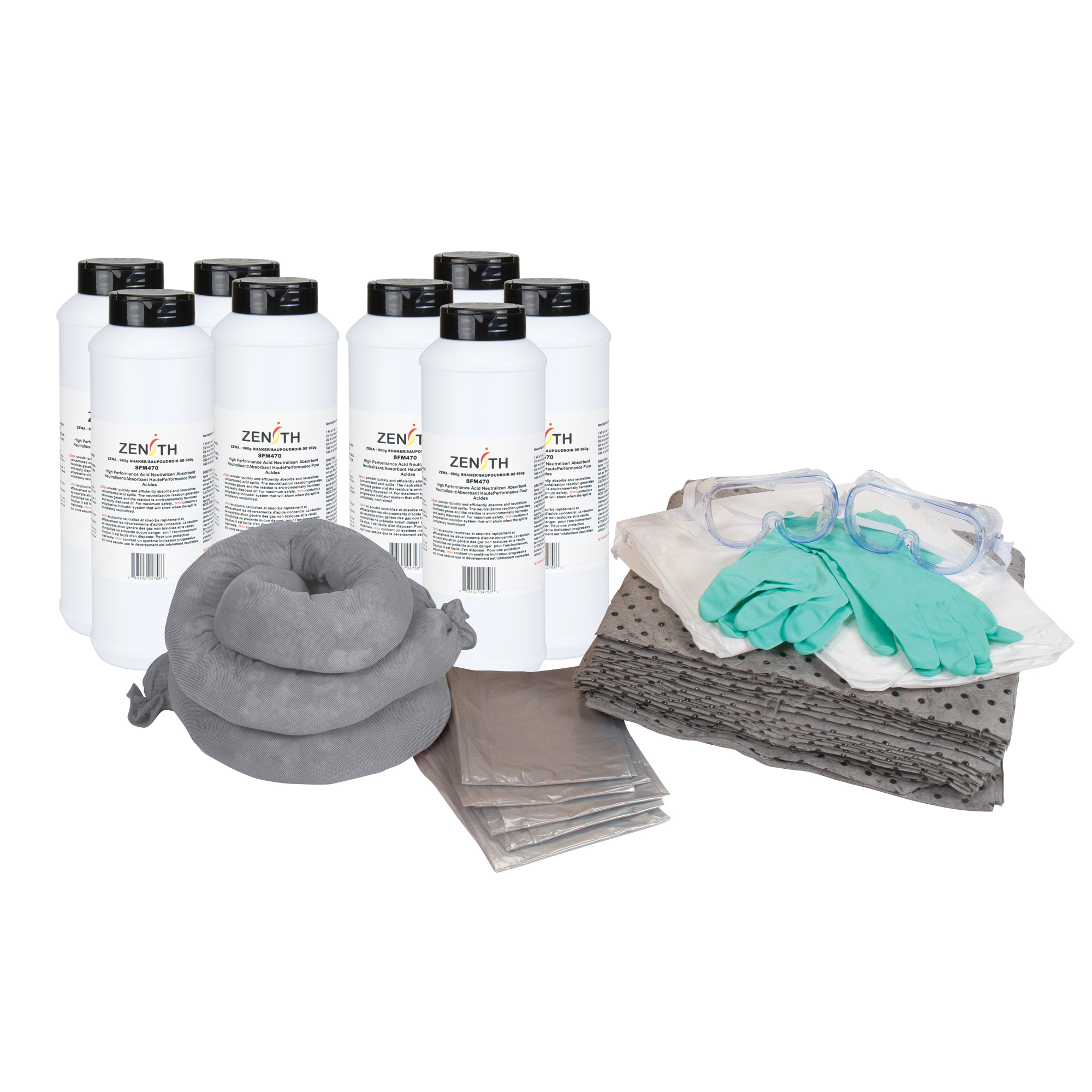 Trousse de rechange pour acide, 20 gallons, Matières dangereuses