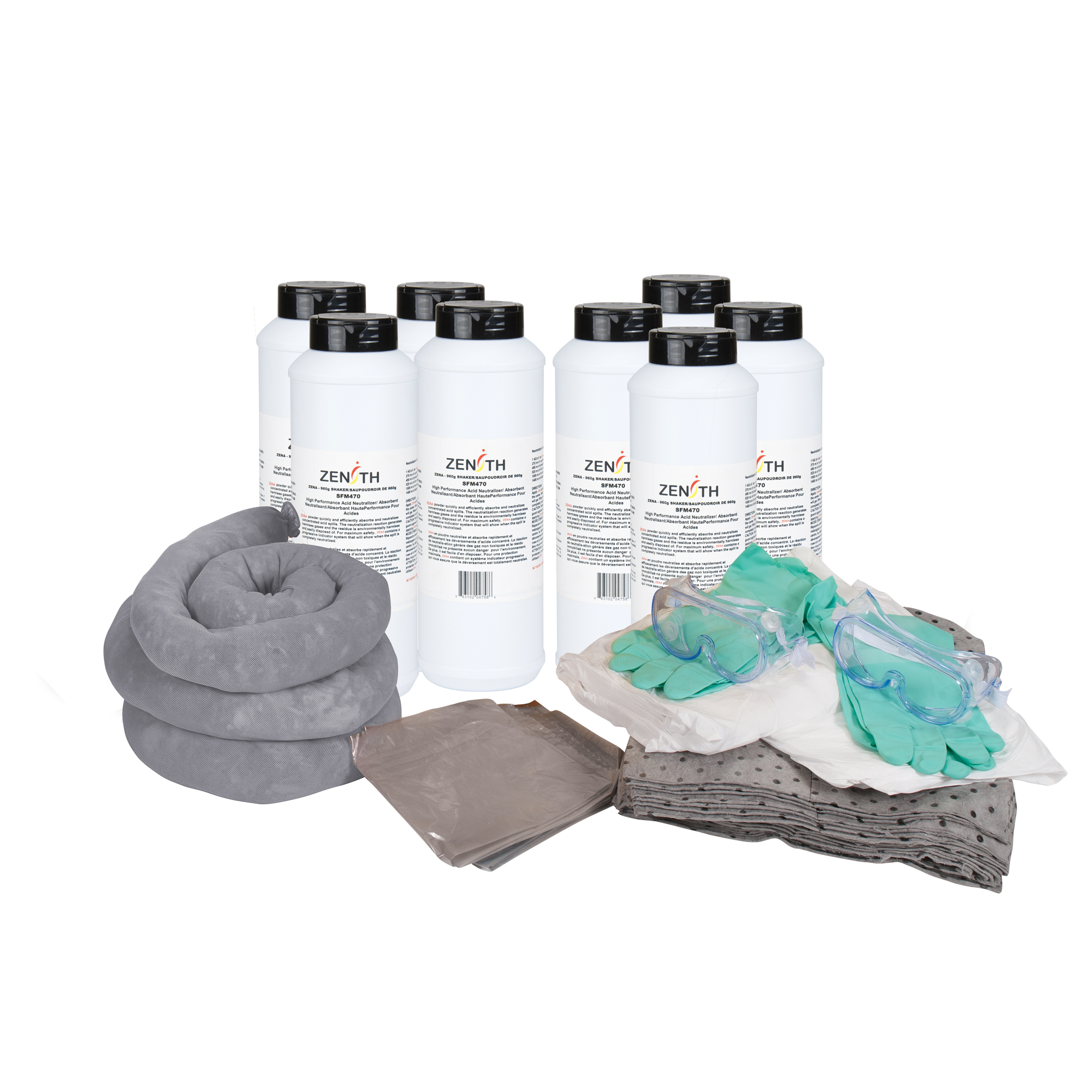 Trousse de rechange pour acide de piles, 20 gallons, Matières dangereuses