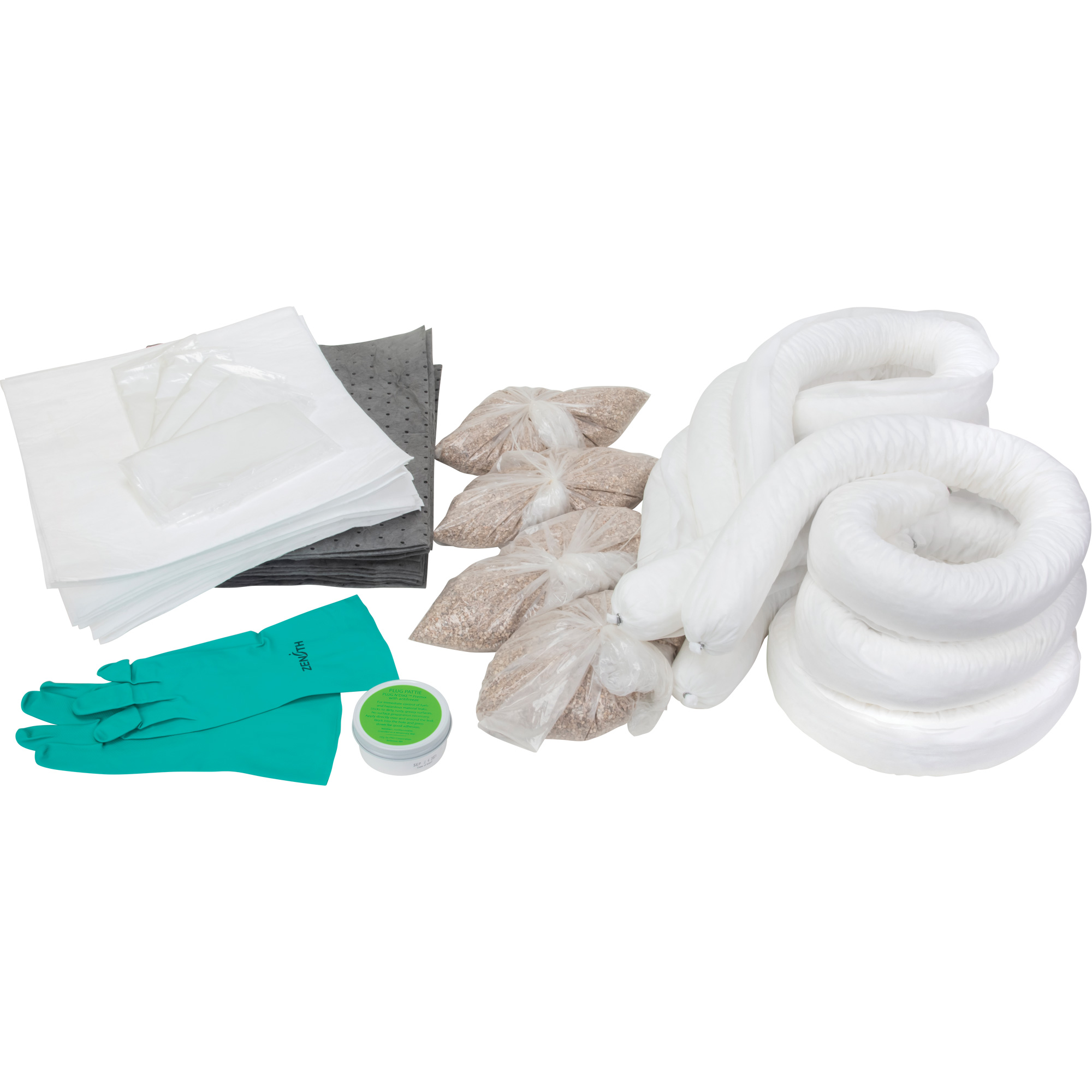 Trousse d'équipement de lutte contre les déversements, Huile seulement/Universel, Overpack, Absorbance de 20 gal. US