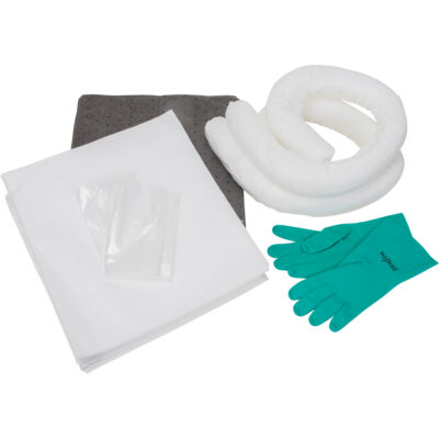Trousse d'équipement de lutte contre les déversements, Huile seulement/Universel, Sac, Absorbance de 10 gal. US