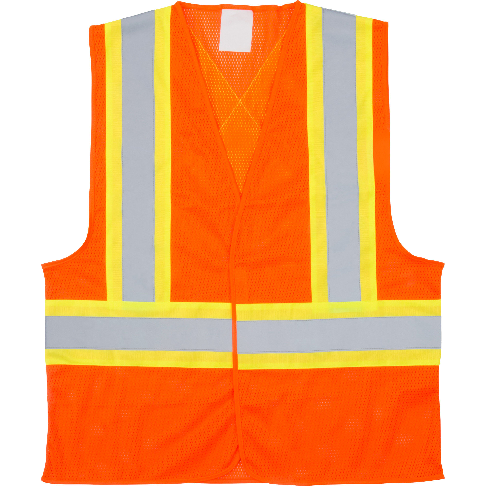 Veste de sécurité pour la circulation, Orange haute visibilité, Grand, Polyester