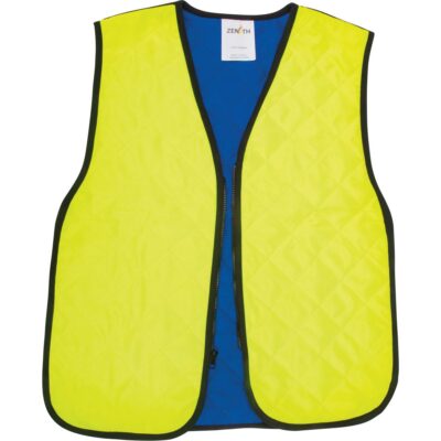 Veste refroidissante à évaporation, Grand, Jaune lime haute visibilité