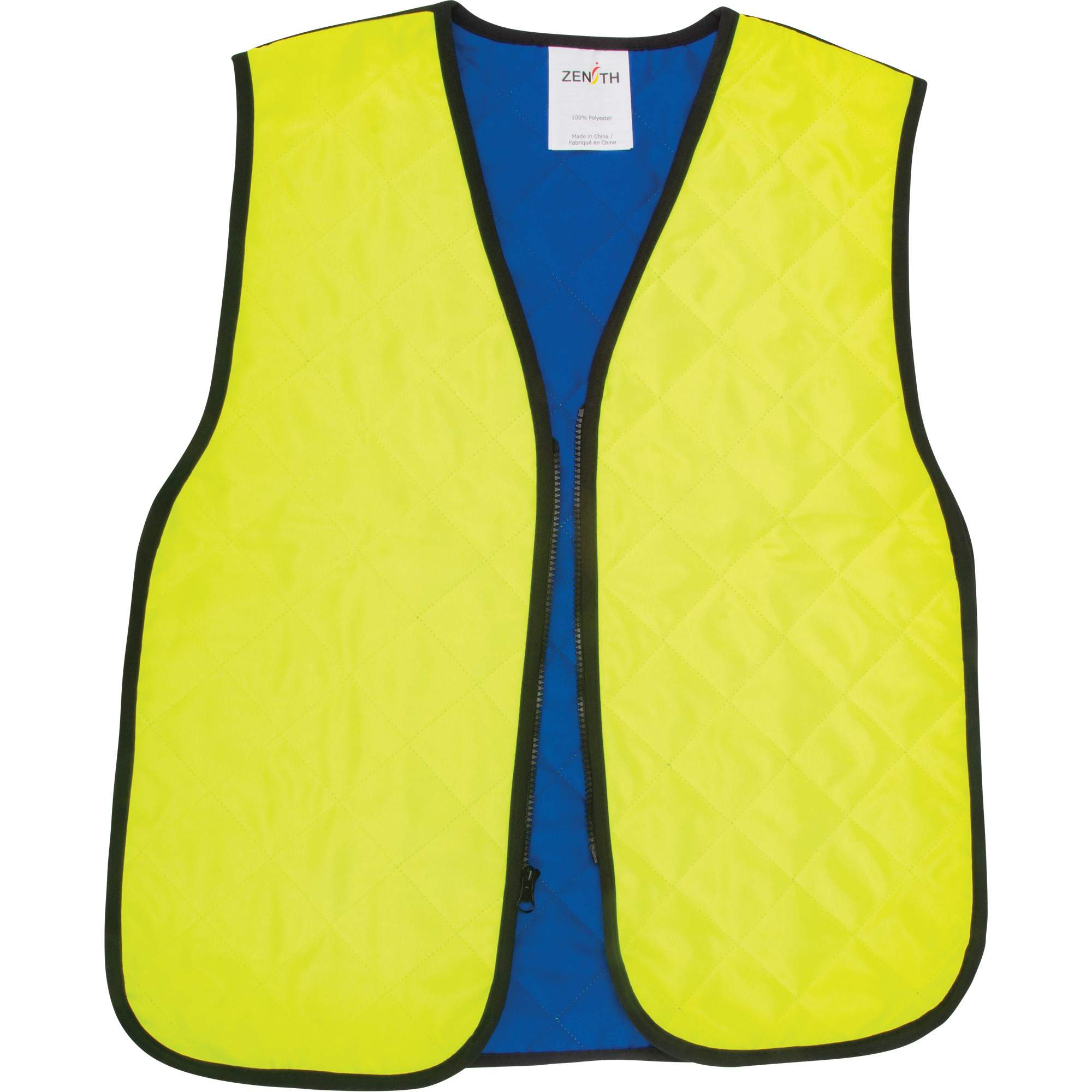 Veste refroidissante à évaporation, Grand, Jaune lime haute visibilité
