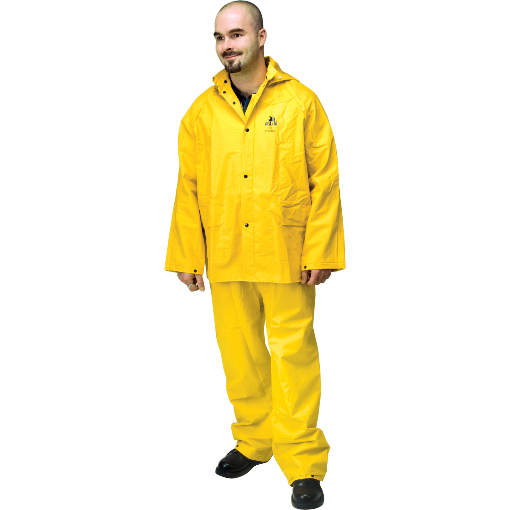 Vêtement imperméable résistant aux flammes RZ500, Moyen, Jaune