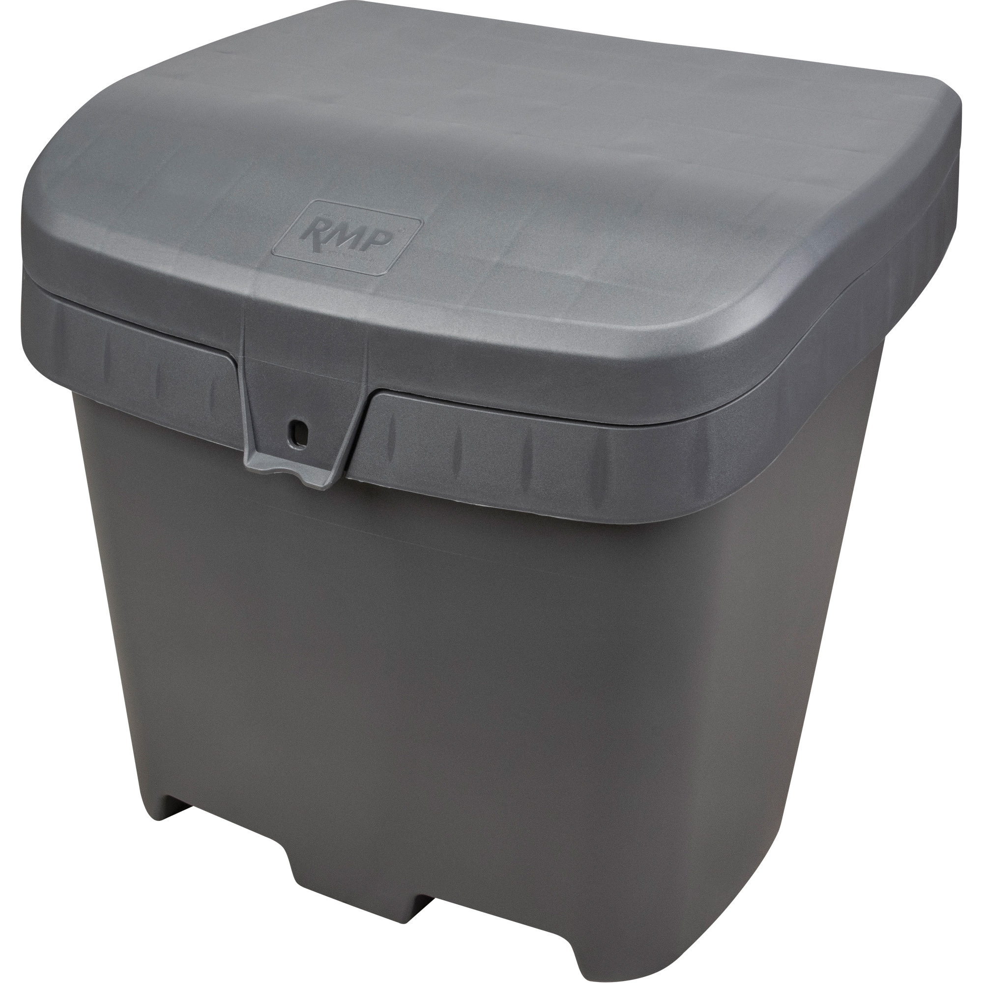 Bacs d'entreposage pour sel & sable, Avec Moraillon, 21" x 27" x 26", 4,24 pi³, Gris