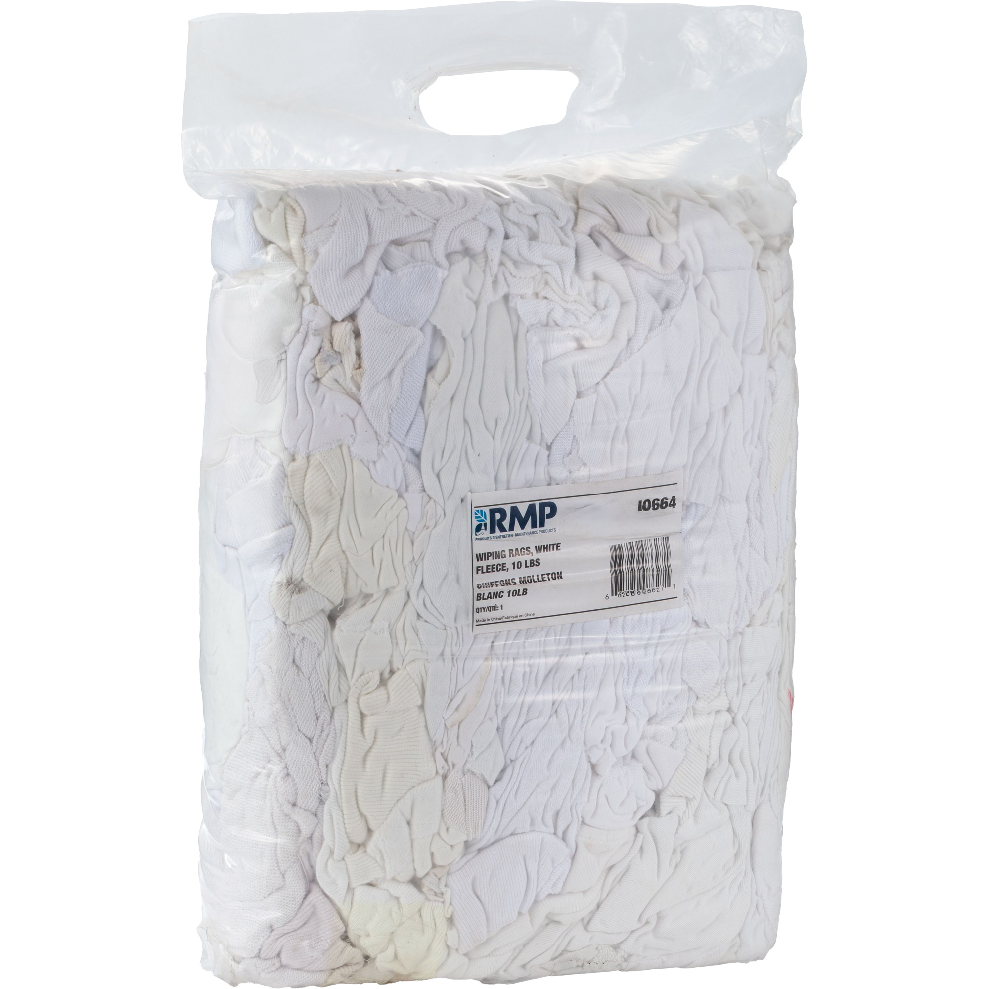 Chiffons, Molleton, Blanc, 10 lb