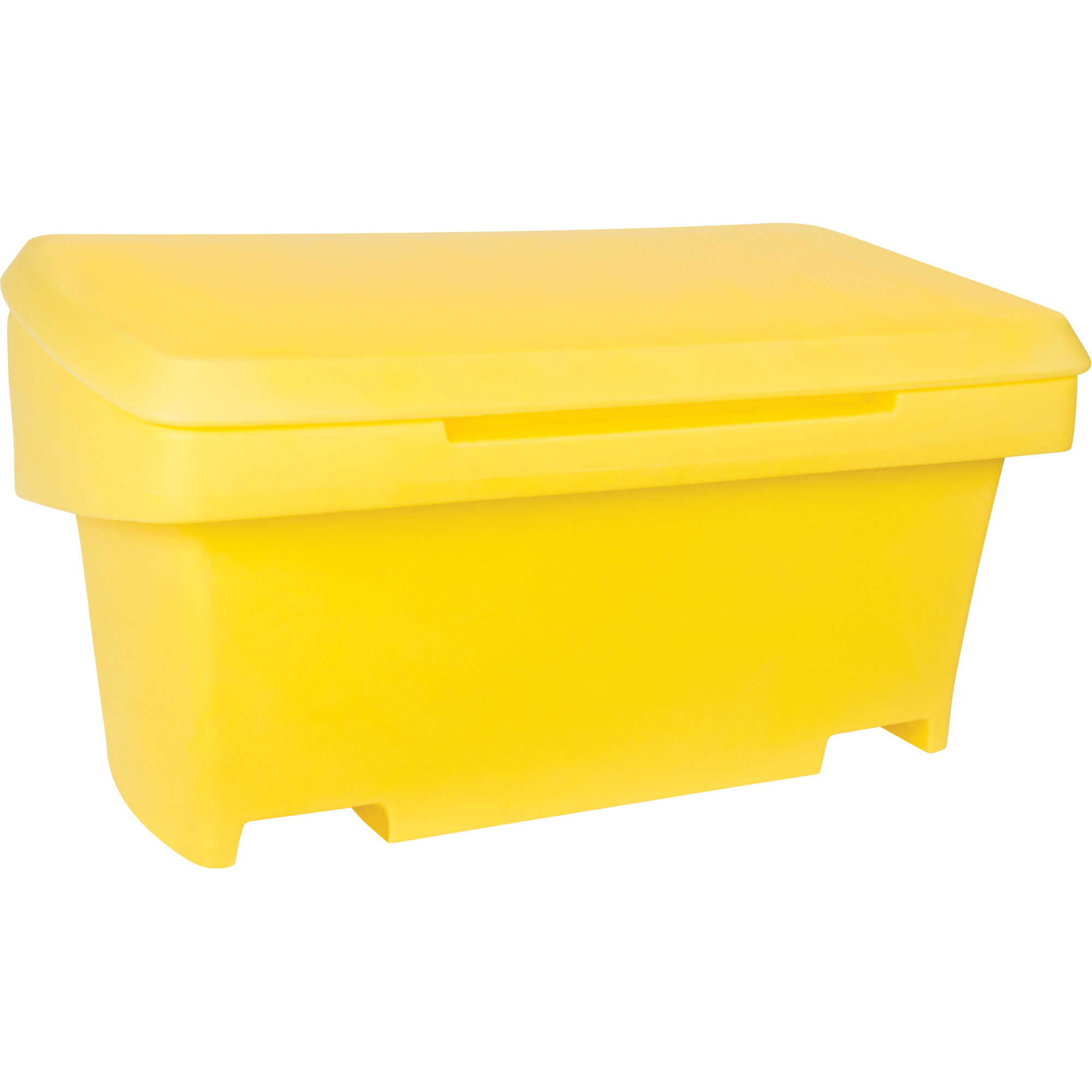 Contenant de rangement robuste pour l'extérieure pour sel et sable, 24" x 48" x 24", 10 pi³, Jaune