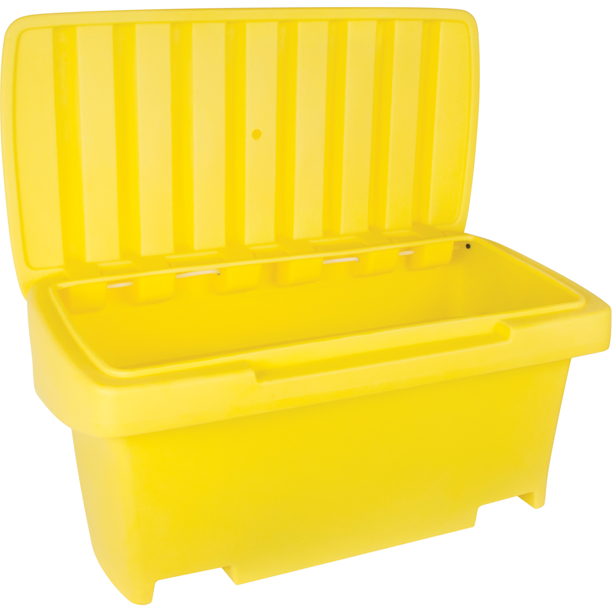 Contenant de rangement robuste pour l'extérieure pour sel et sable, 24" x 48" x 24", 10 pi³, Jaune – Image 2