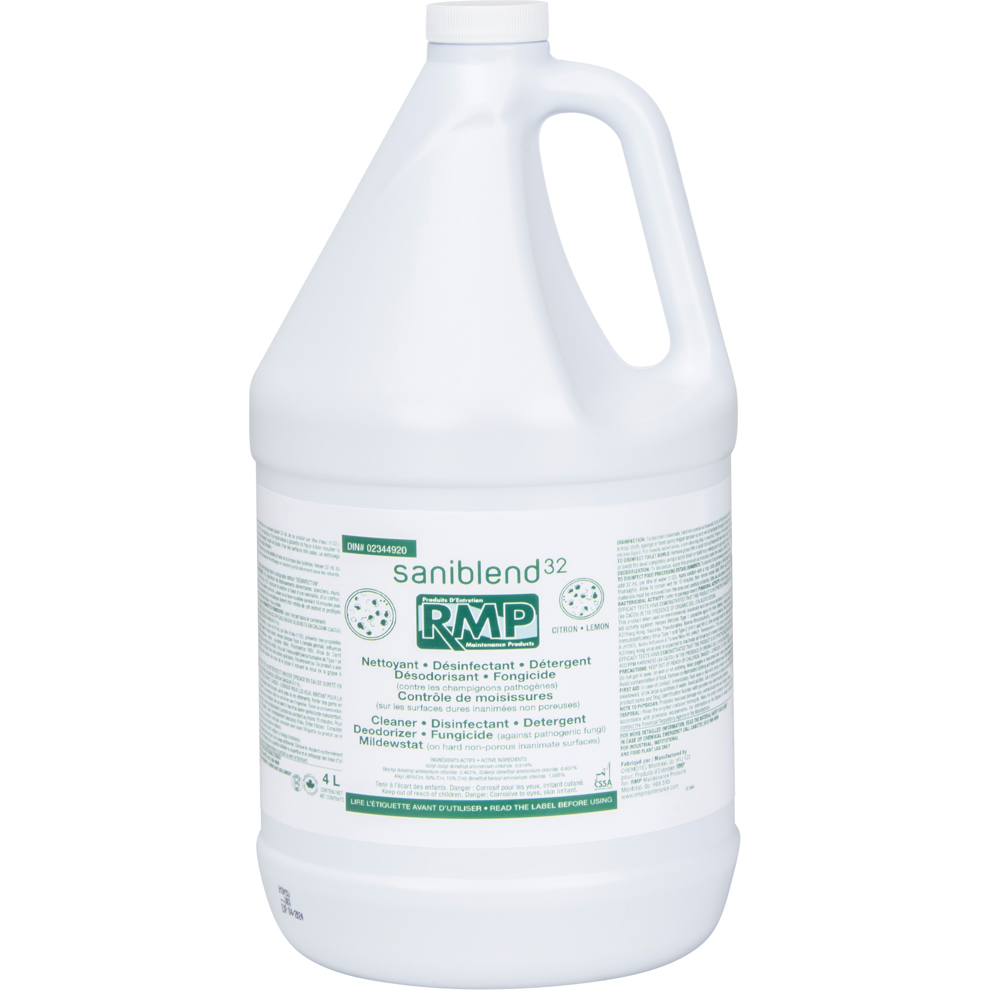 Désinfectant & nettoyant, 4 L, Cruche
