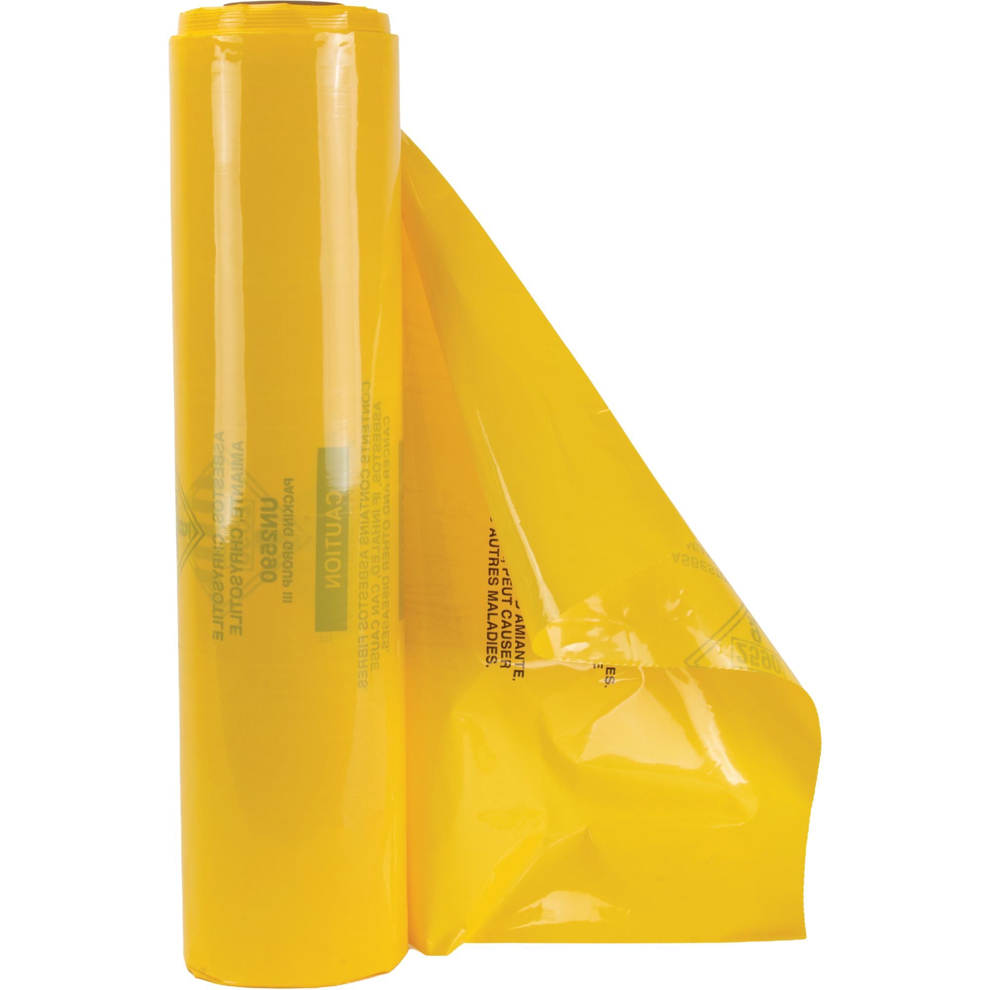 Doublures pour déchets dangereux, Amiante, 40" lo x 26" la, 3 mils