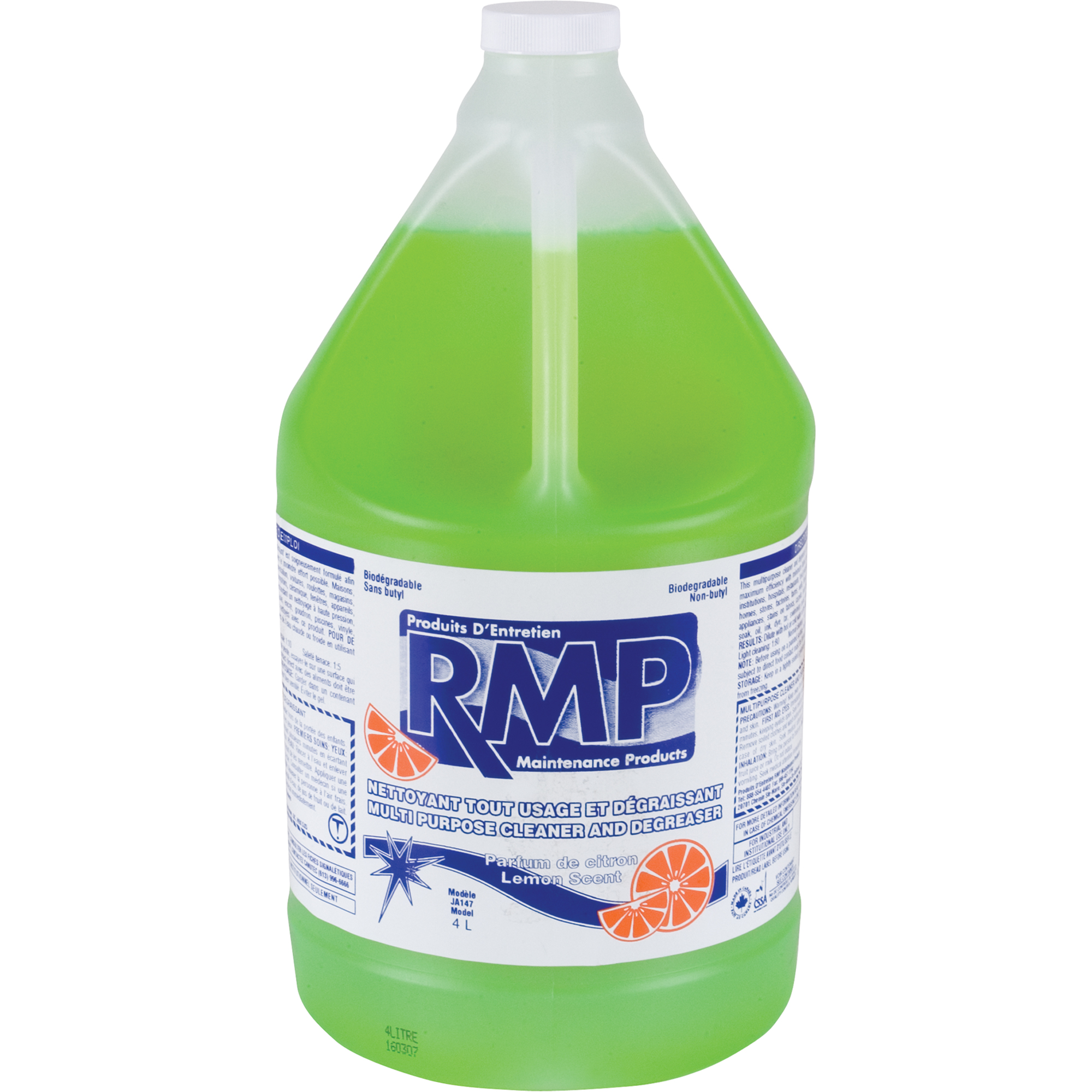 Nettoyant & dégraissant tout usage avec parfum de citron, 4 L, Cruche