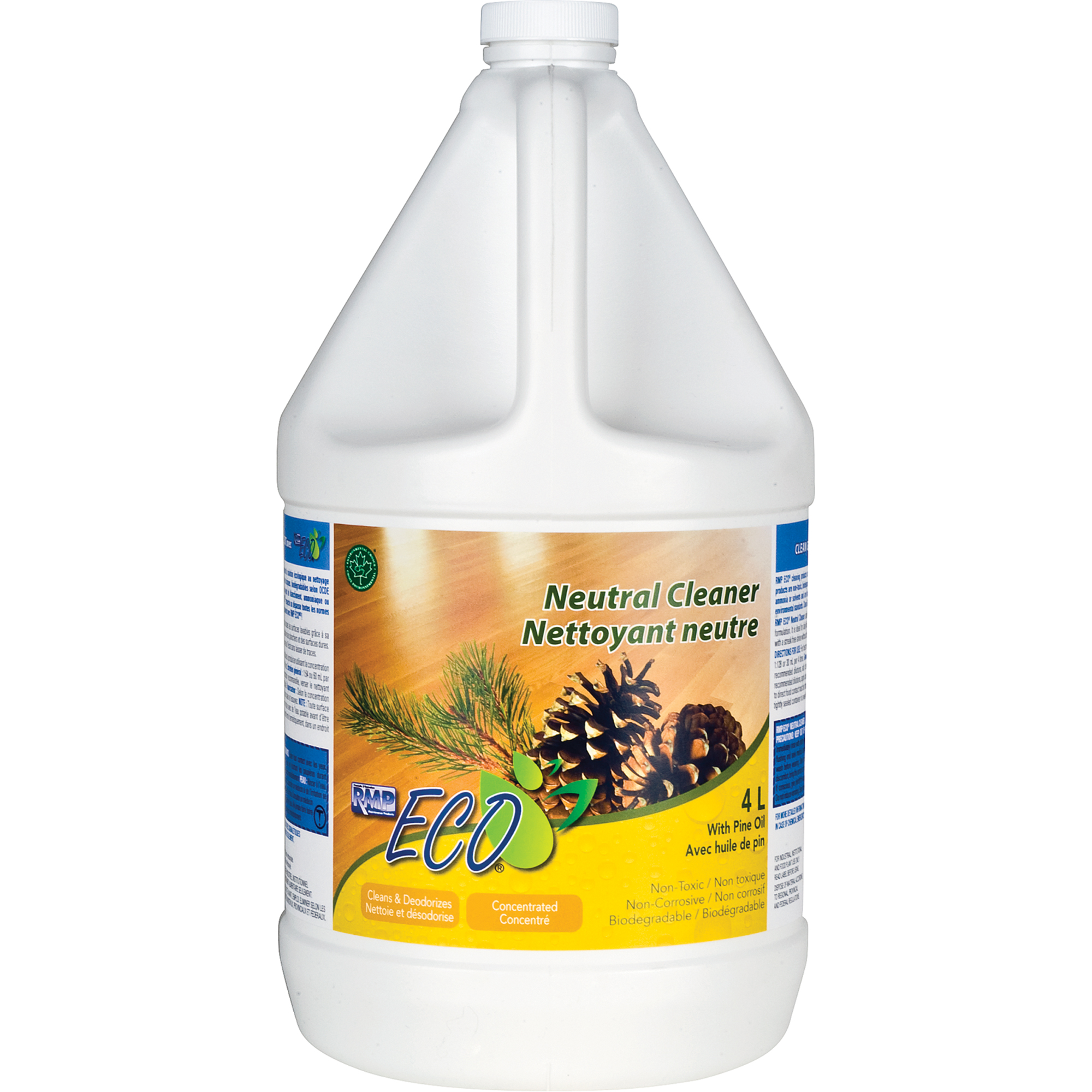 Nettoyants neutres à l'huile de pin, 4 L, Cruche