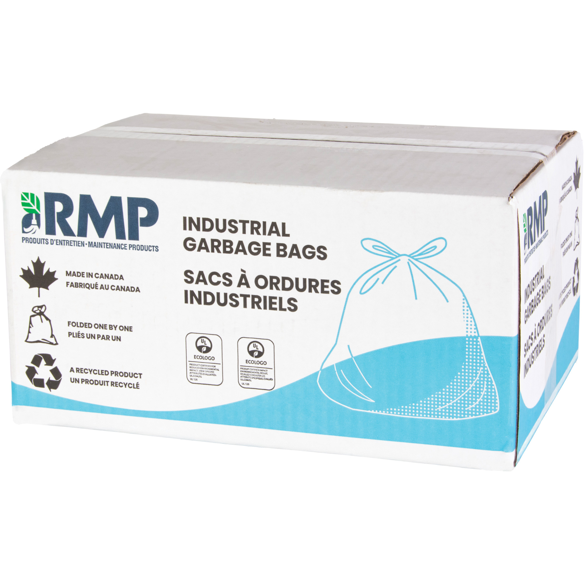 Sacs à déchets de calibre industriel, 3T-Fort, 35" la x 50" lo, 3 mils, Transparent, Capacité 194 L (44 gal.)