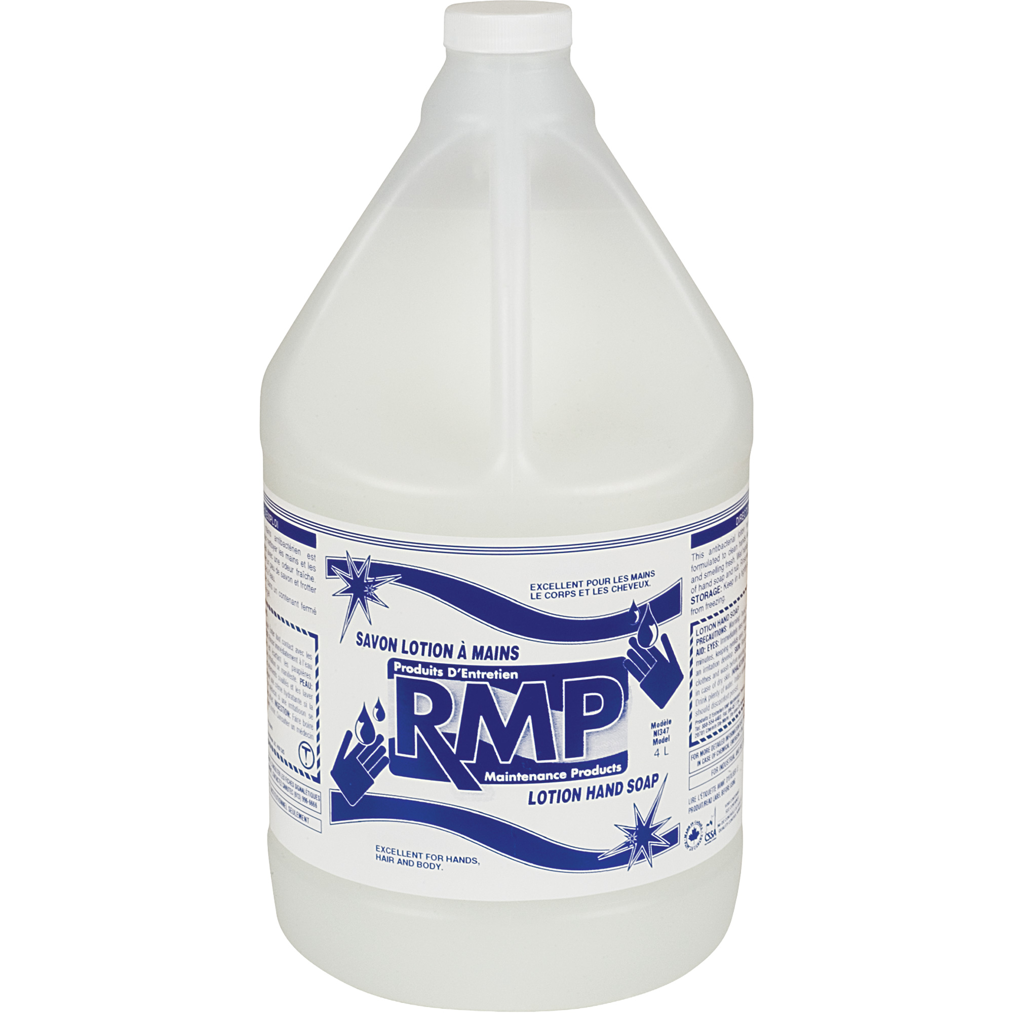 Savon liquide blanc pour les mains Perlux, Liquide, 4 L, Parfumé