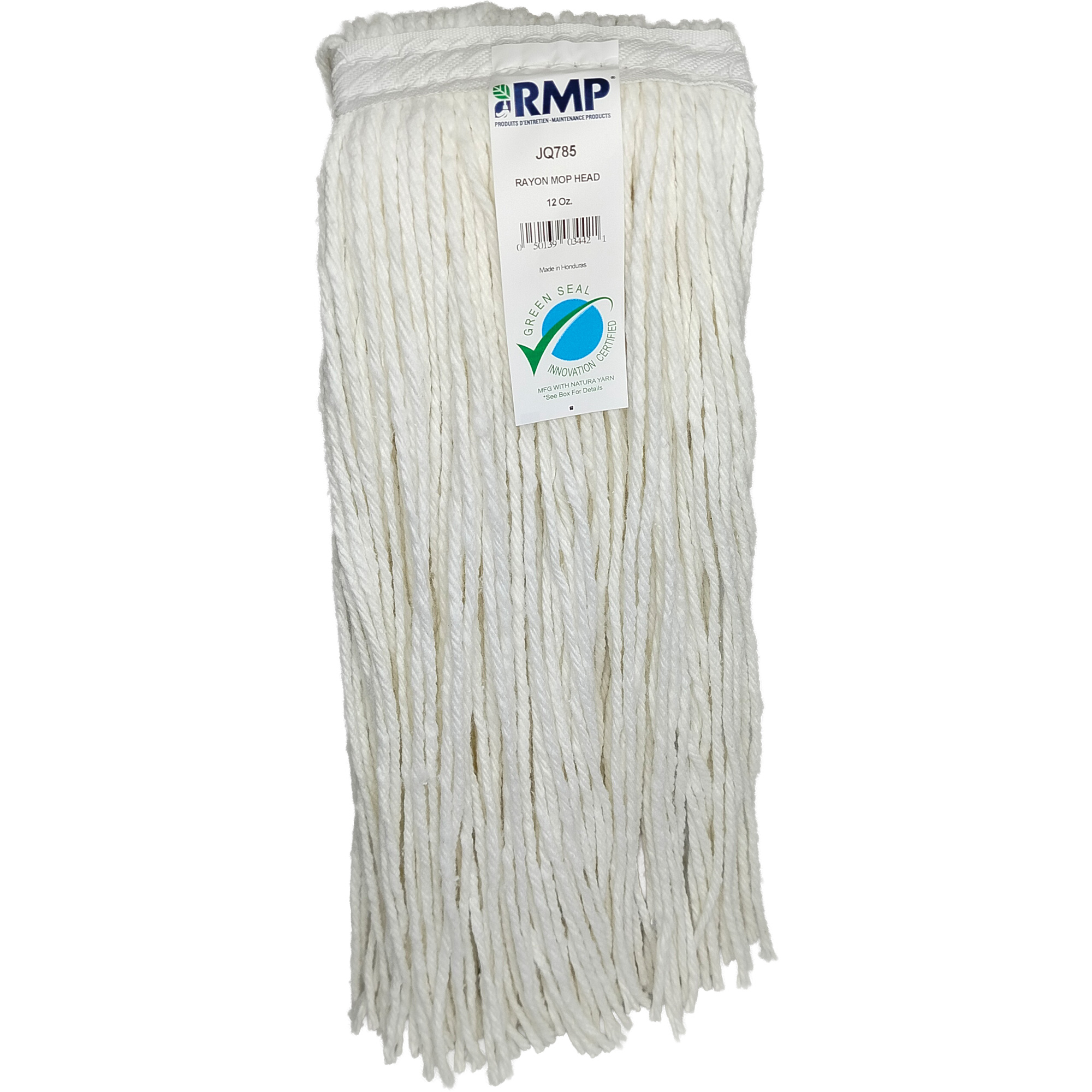 Tête de vadrouille étroite à 4 plis, Rayonne, 12 oz, Style Coupé