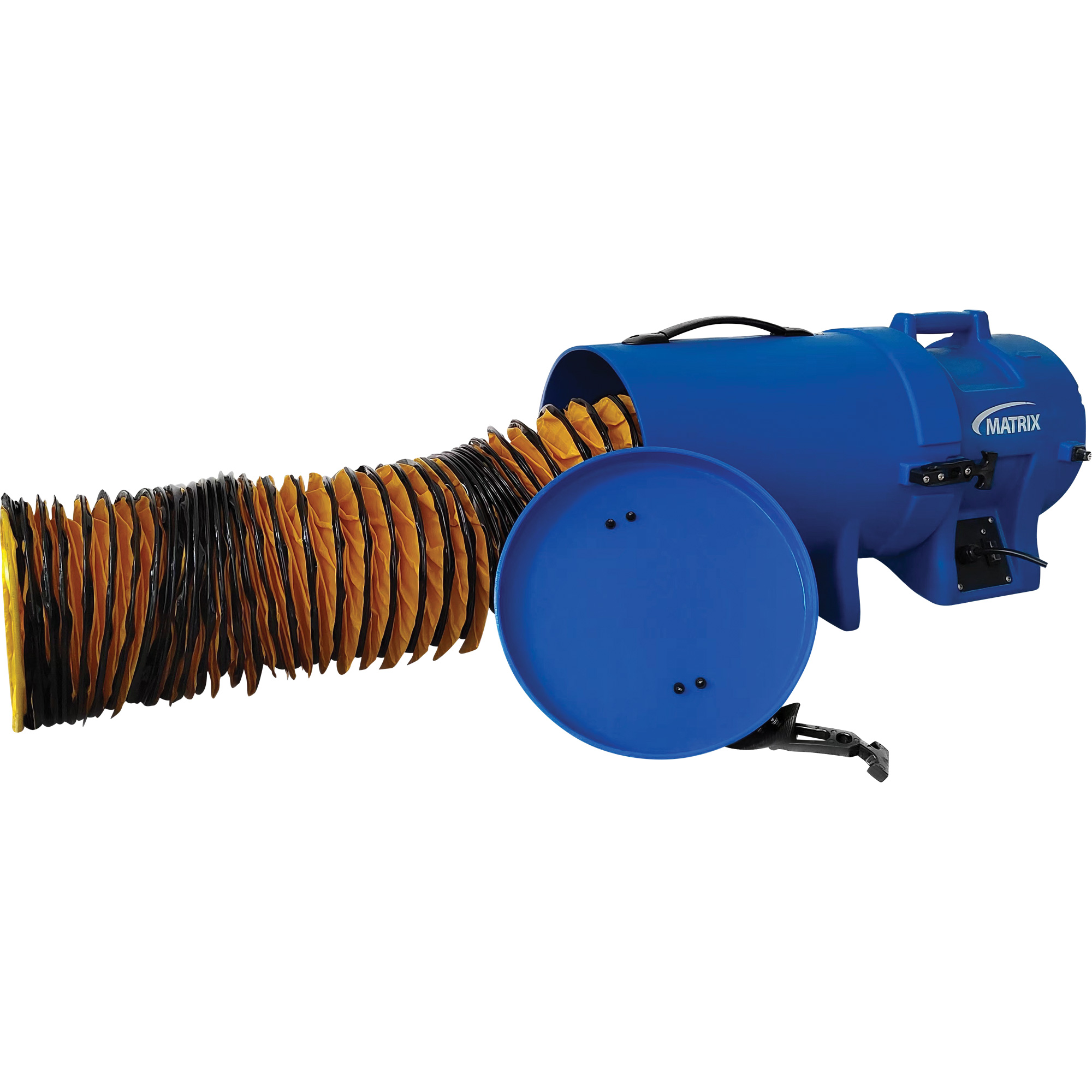 Souffleur à air 8" avec conduit de 15' et contenant, 1/4 CV, 816 pi³/min