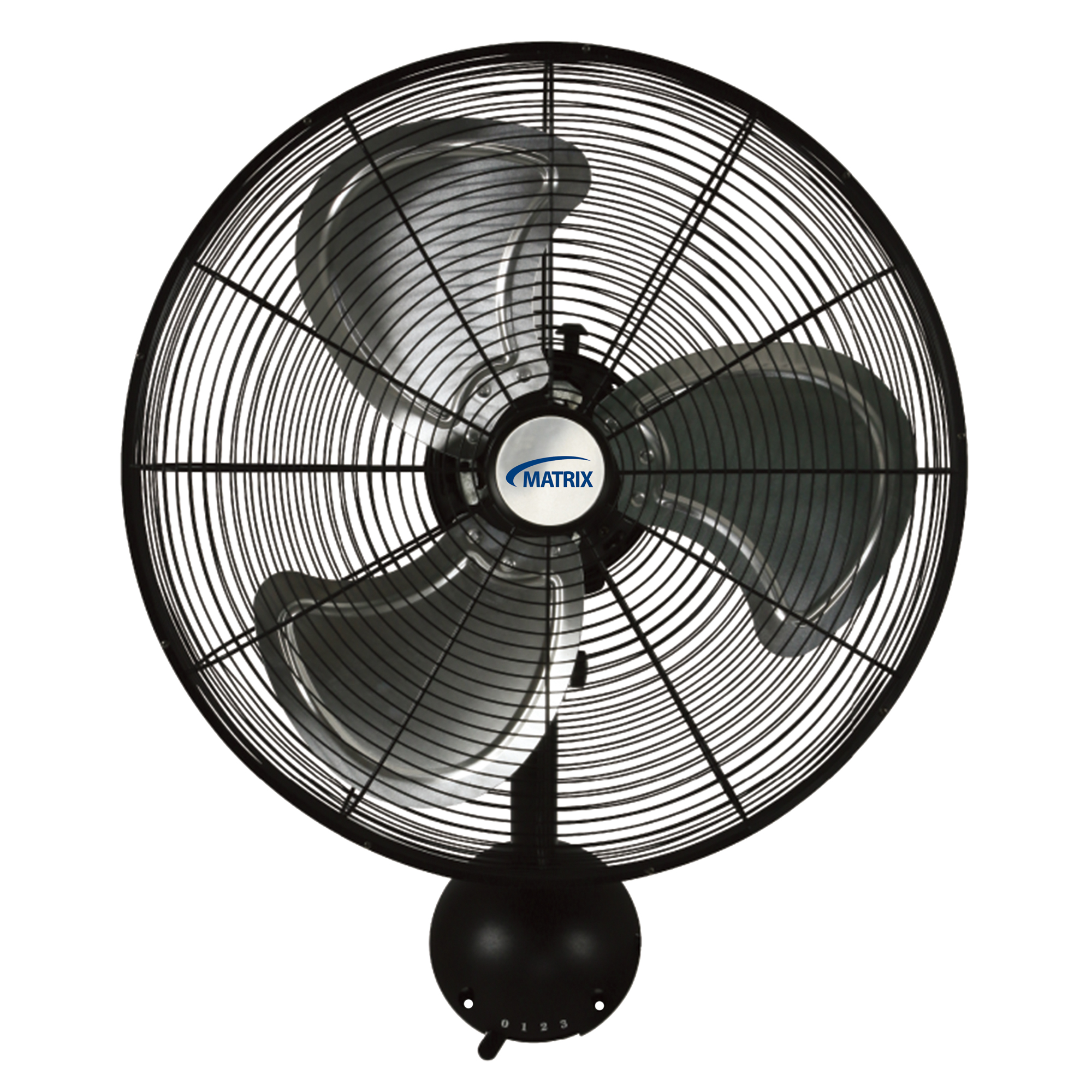 Ventilateur mural oscillant à haute vélocité, Industriel, 3 vitesses, Diamètre de 20"
