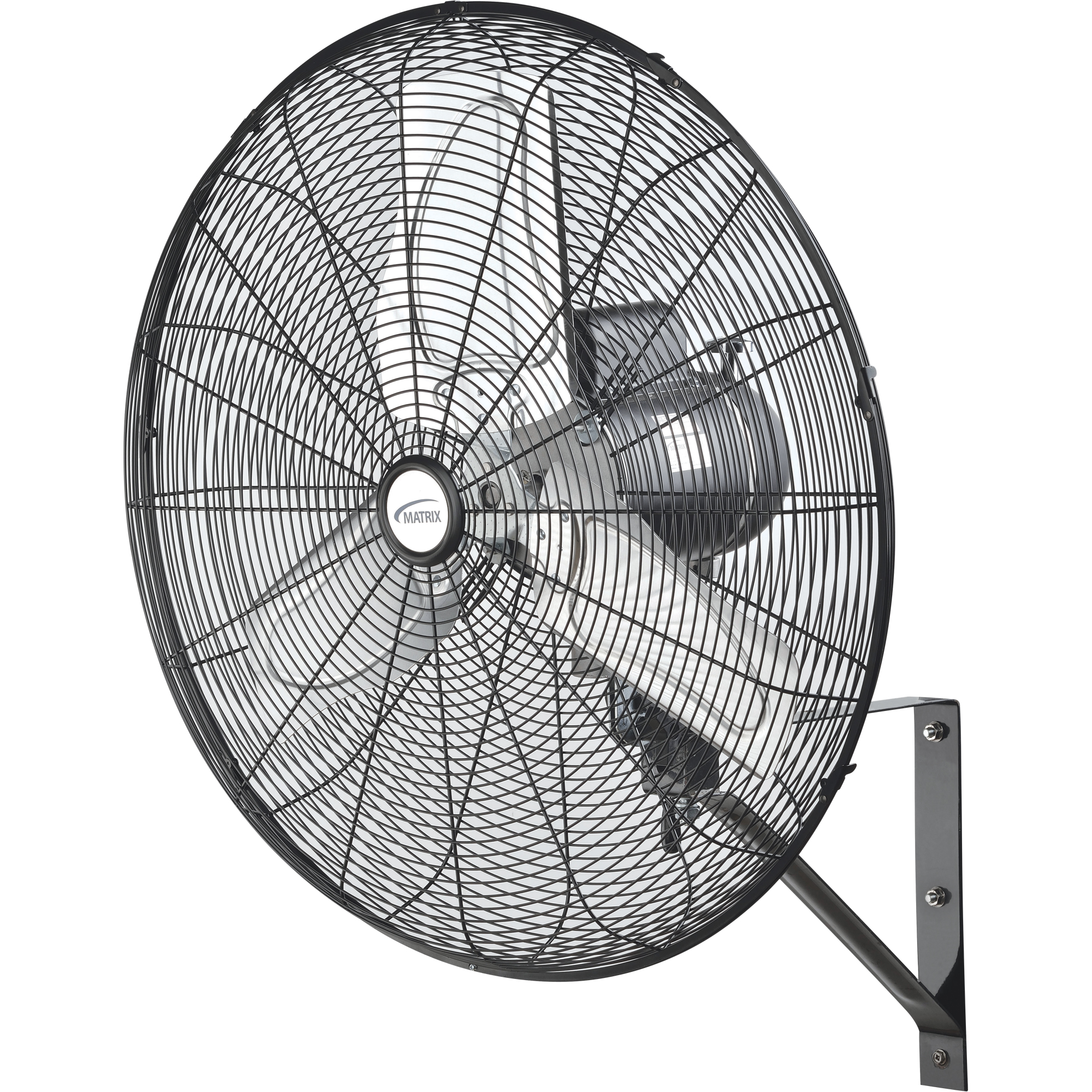 Ventilateur mural oscillant, Industriel, 2 vitesses, Diamètre de 24"