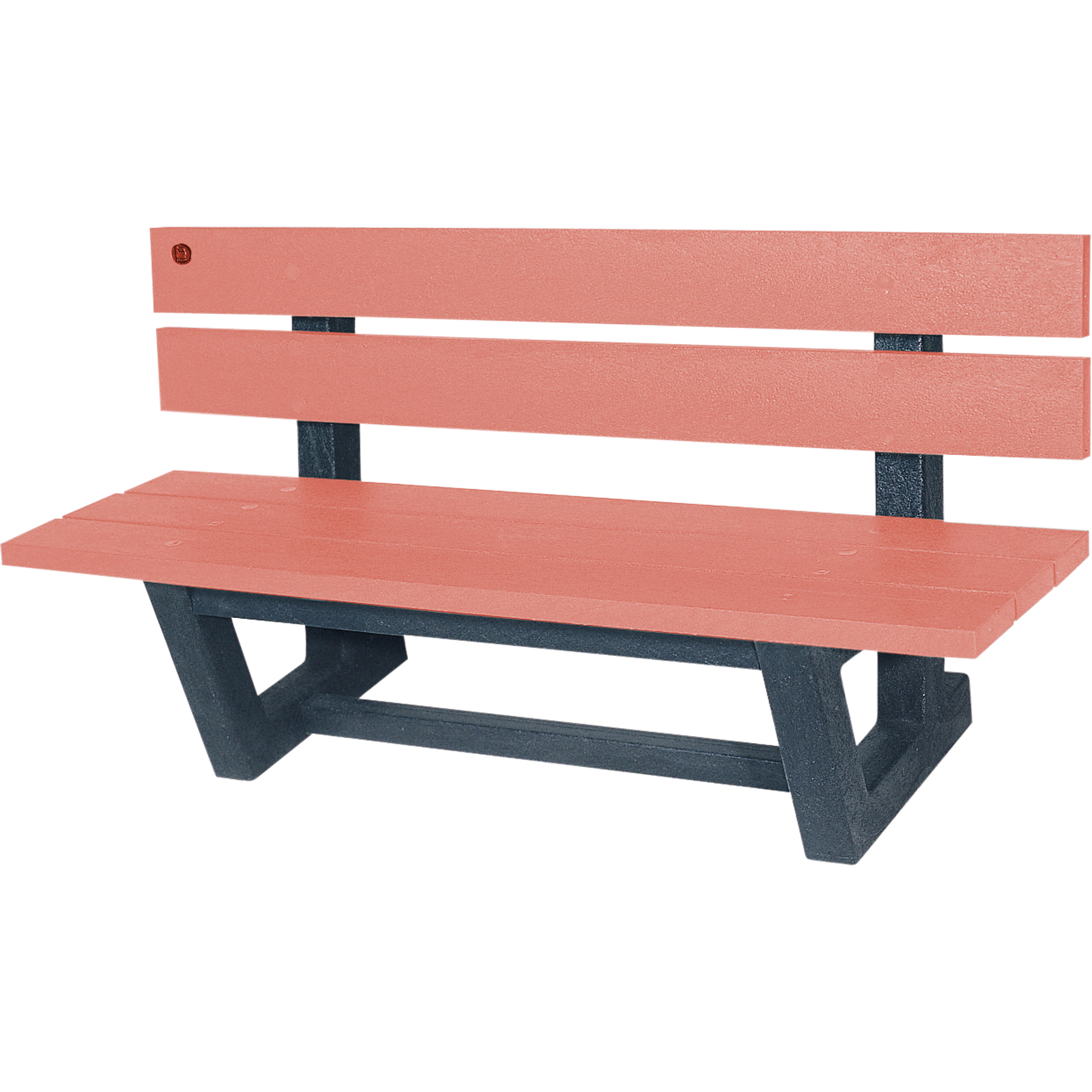Bancs de parc d'extérieur, Plastique recyclé, 60" lo x 22-13/16" la x 29-13/16" h, Séquoia