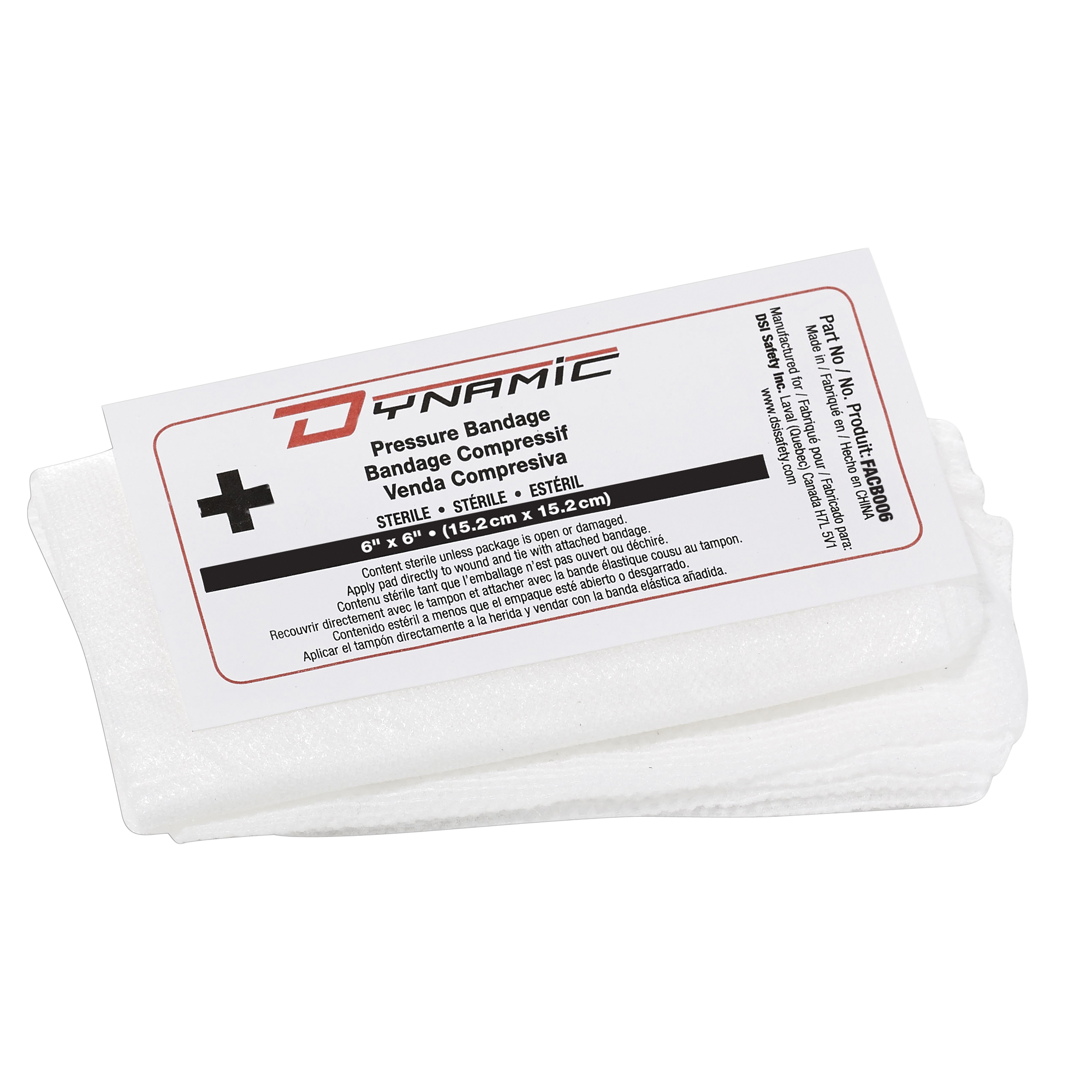 Bandage compressif DynamicMC, 6" lo x 6" la