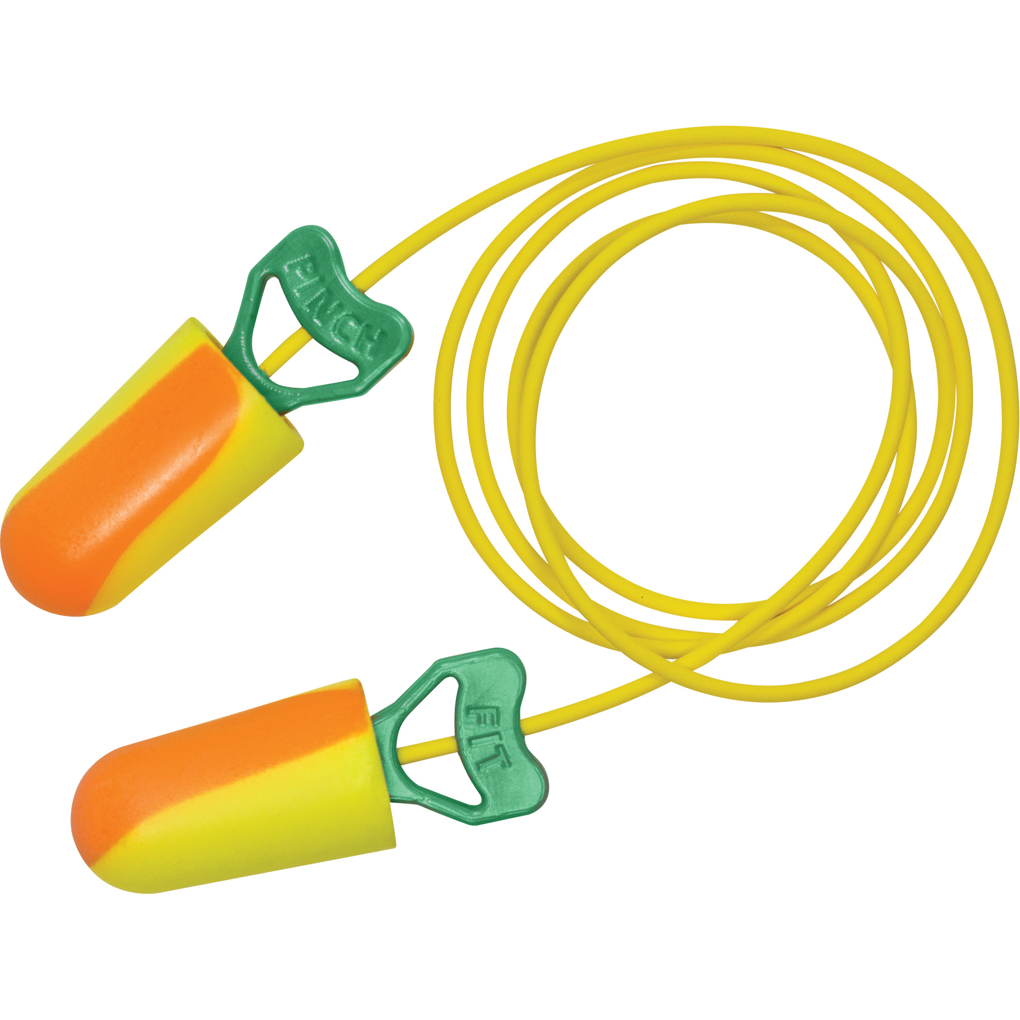 Bouchons d'oreilles biosourcés PinchFitMC BioSoftMC, Vrac - Boîte, Avec cordon