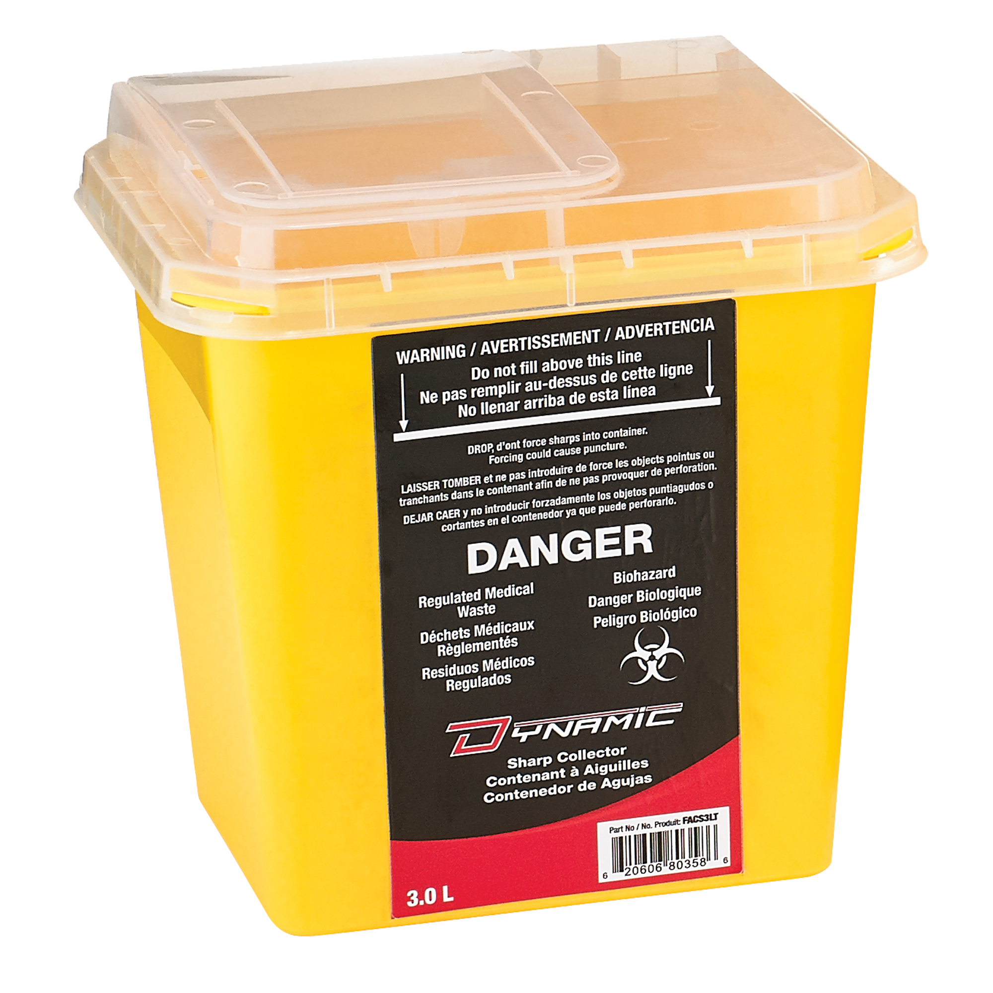 Contenant SharpsMD DynamicMC, Capacité de 3 L