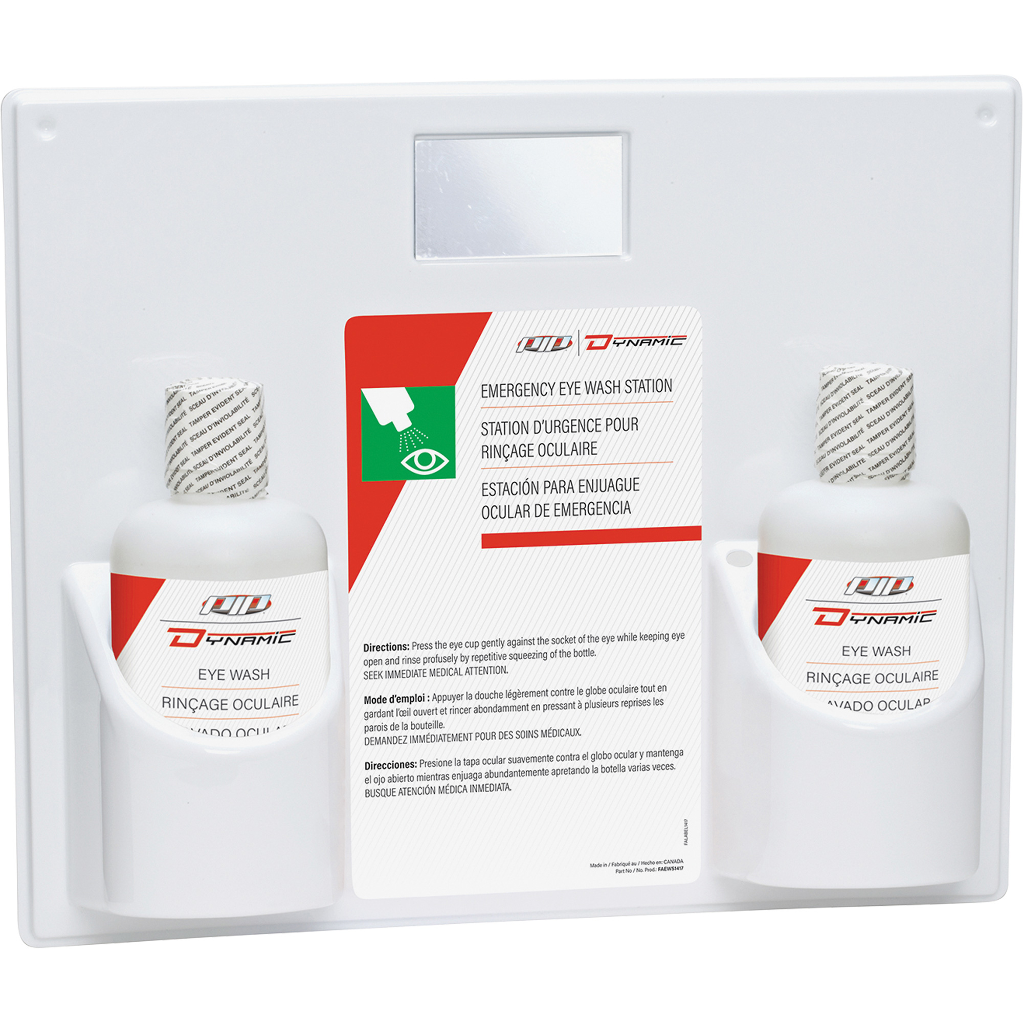 Douche oculaire avec solution isotonique DynamicMC, Double